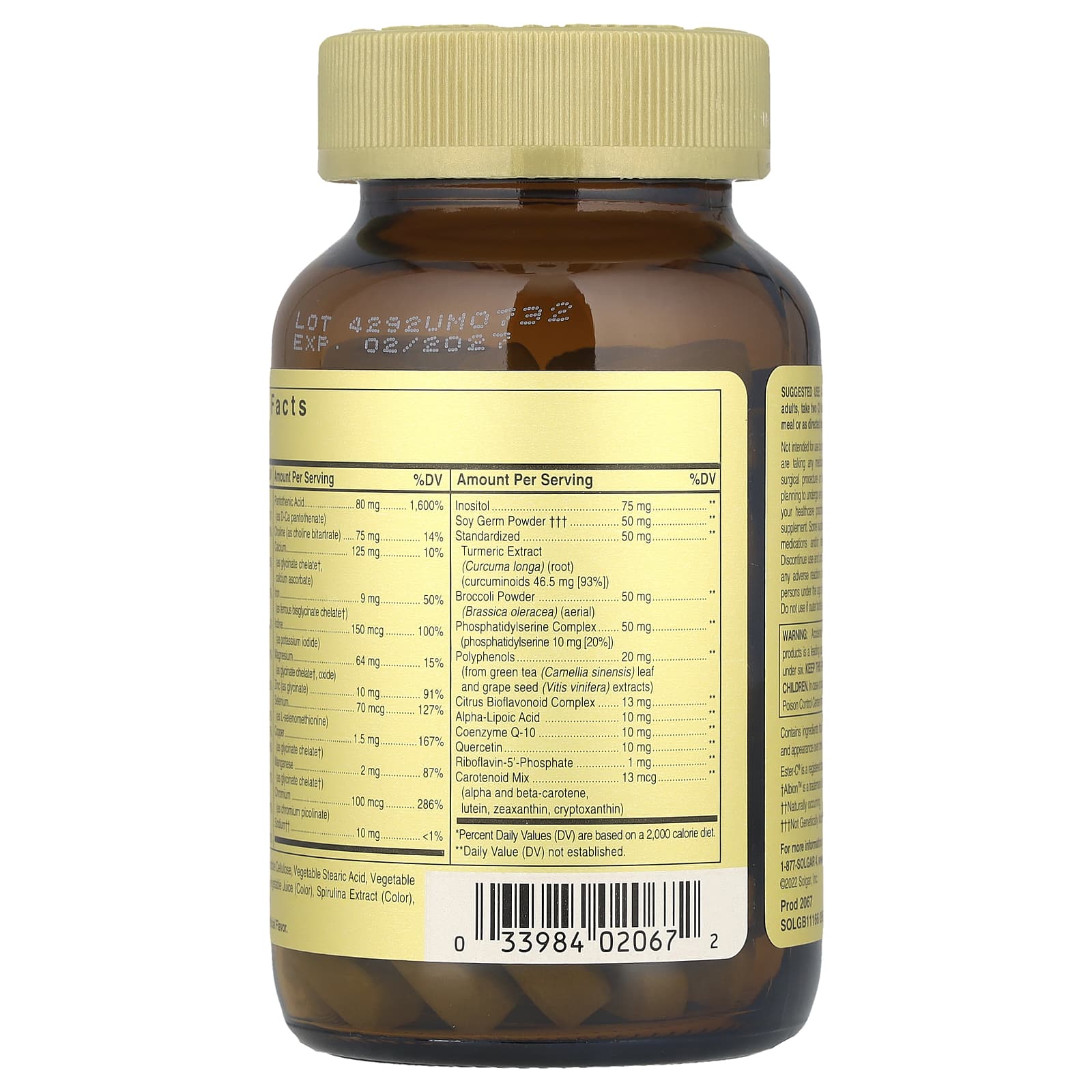 Solgar Omnium Phytonutrient-Rich Formula | 90 Tablets