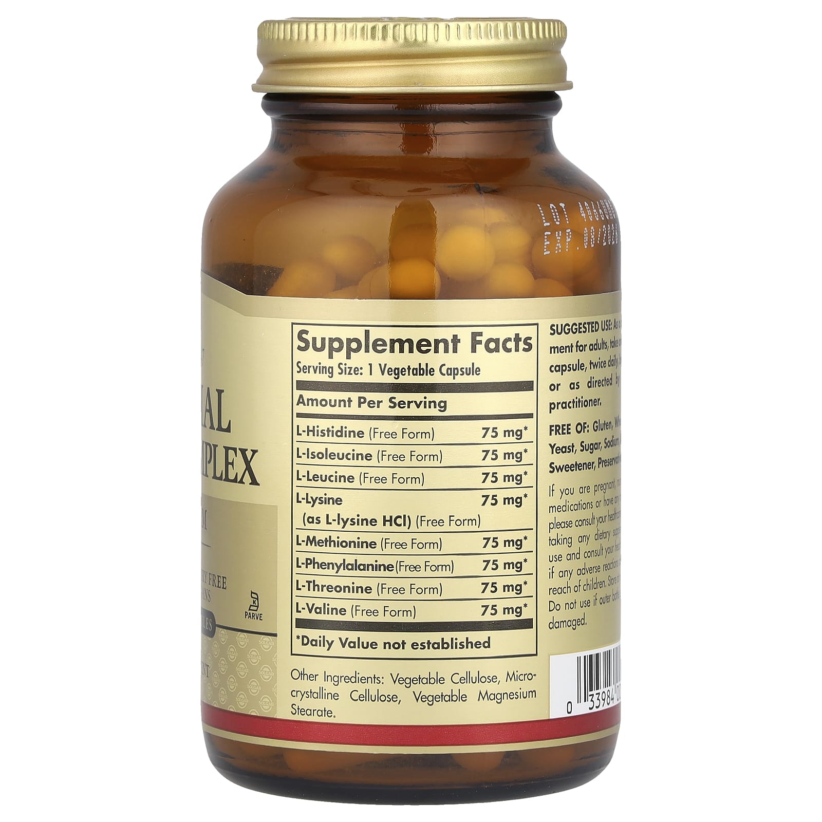 Solgar Essential Amino Complex | 90 Capsules