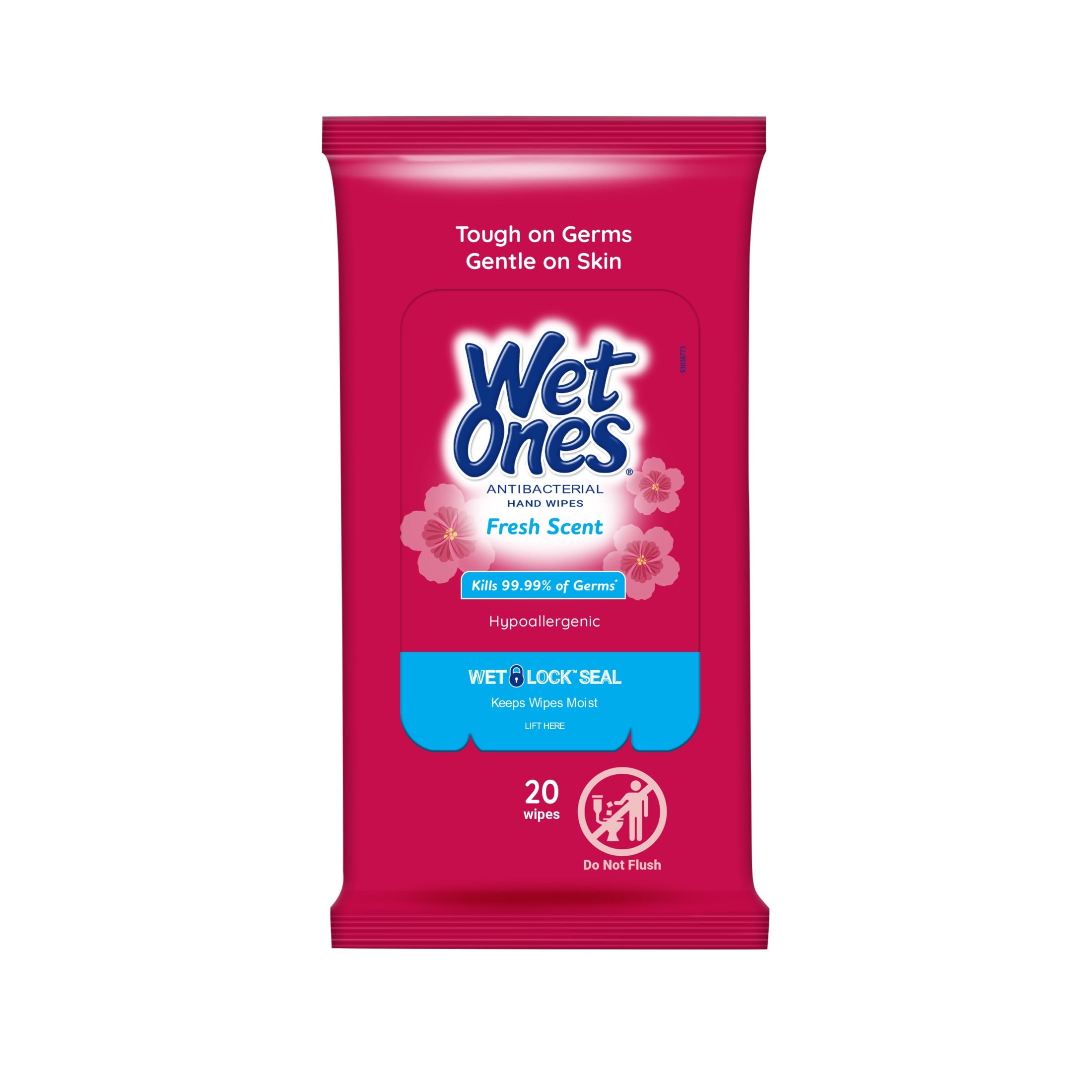 Wet Ones Antibacterial Hand Wipes - Fresh Scent, 20 Wipes