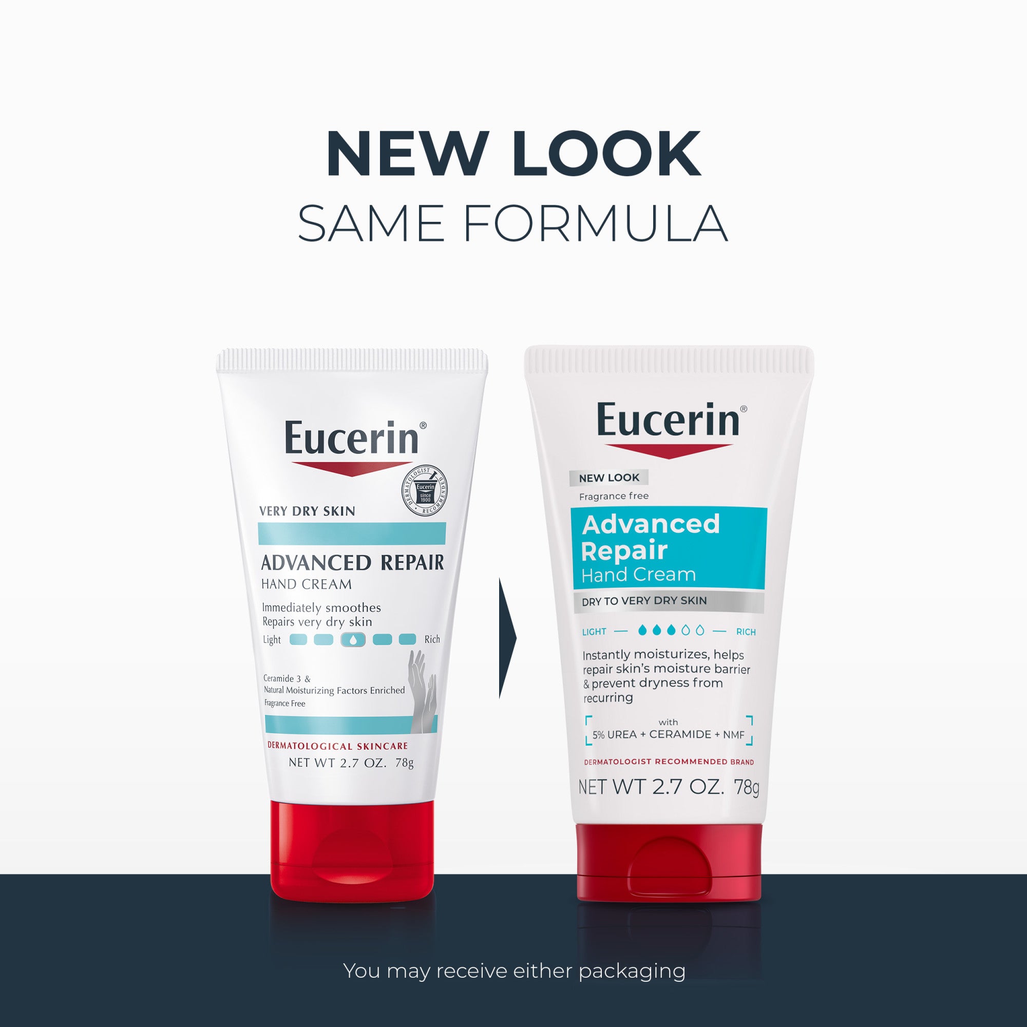 Eucerin Advanced Repair Hand Creme | 2.7 Oz (78 g)