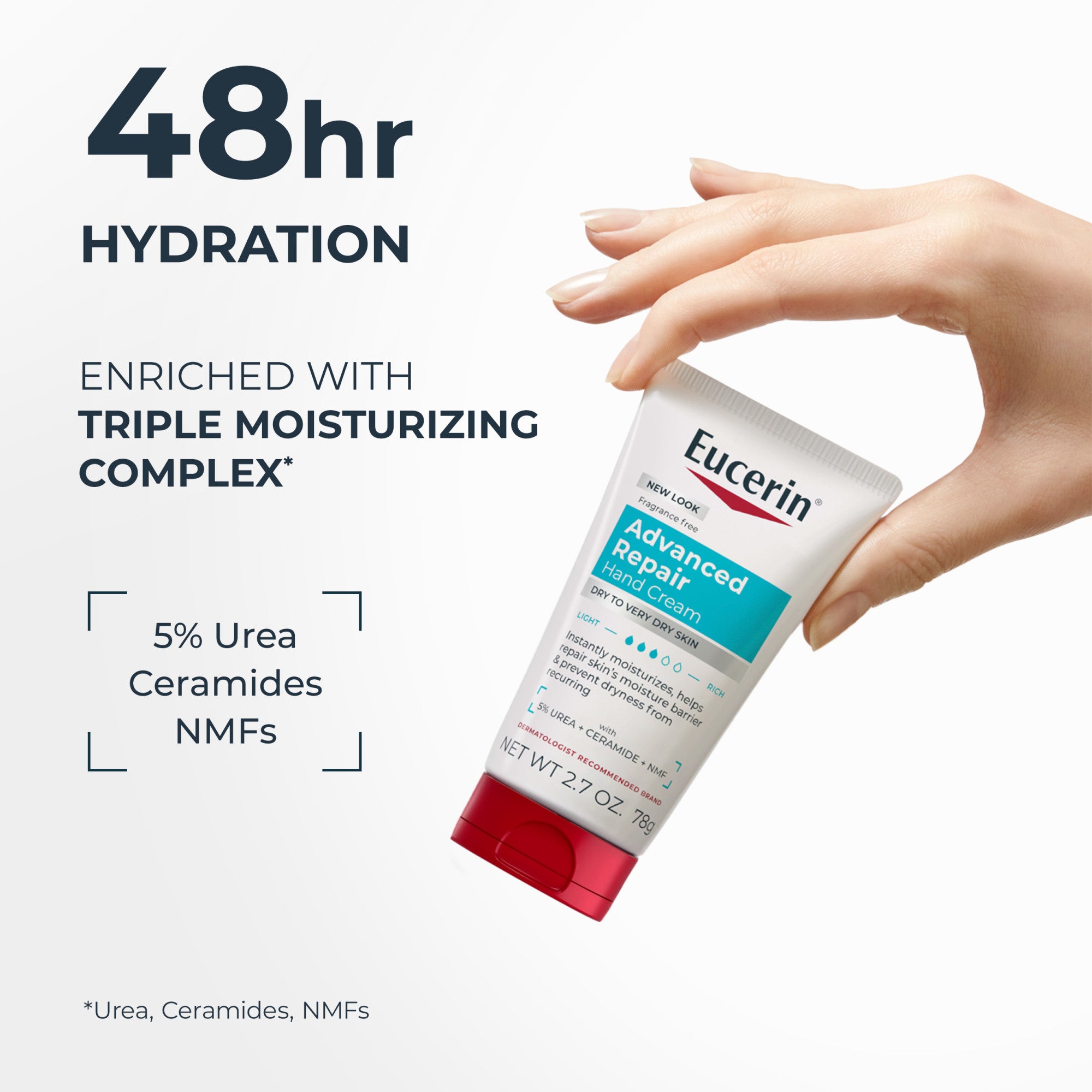 Eucerin Advanced Repair Hand Creme | 2.7 Oz (78 g)