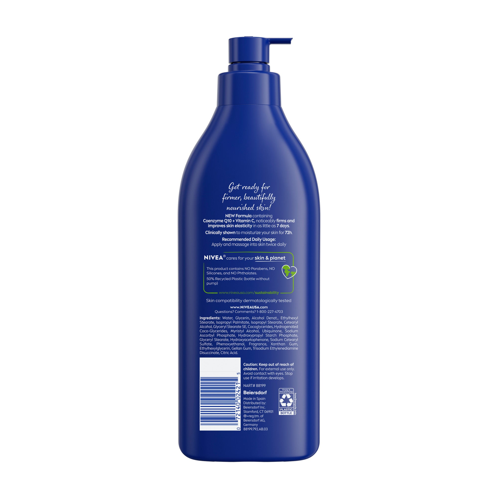 Nivea Nourishing Skin Firming Body Lotion, 16.9 Oz (500 ml)