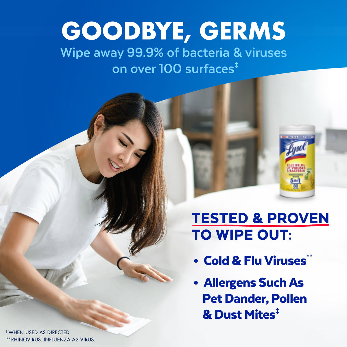 Lysol Disinfecting Wipes | Lemon and Lime Blossom | 240 Count