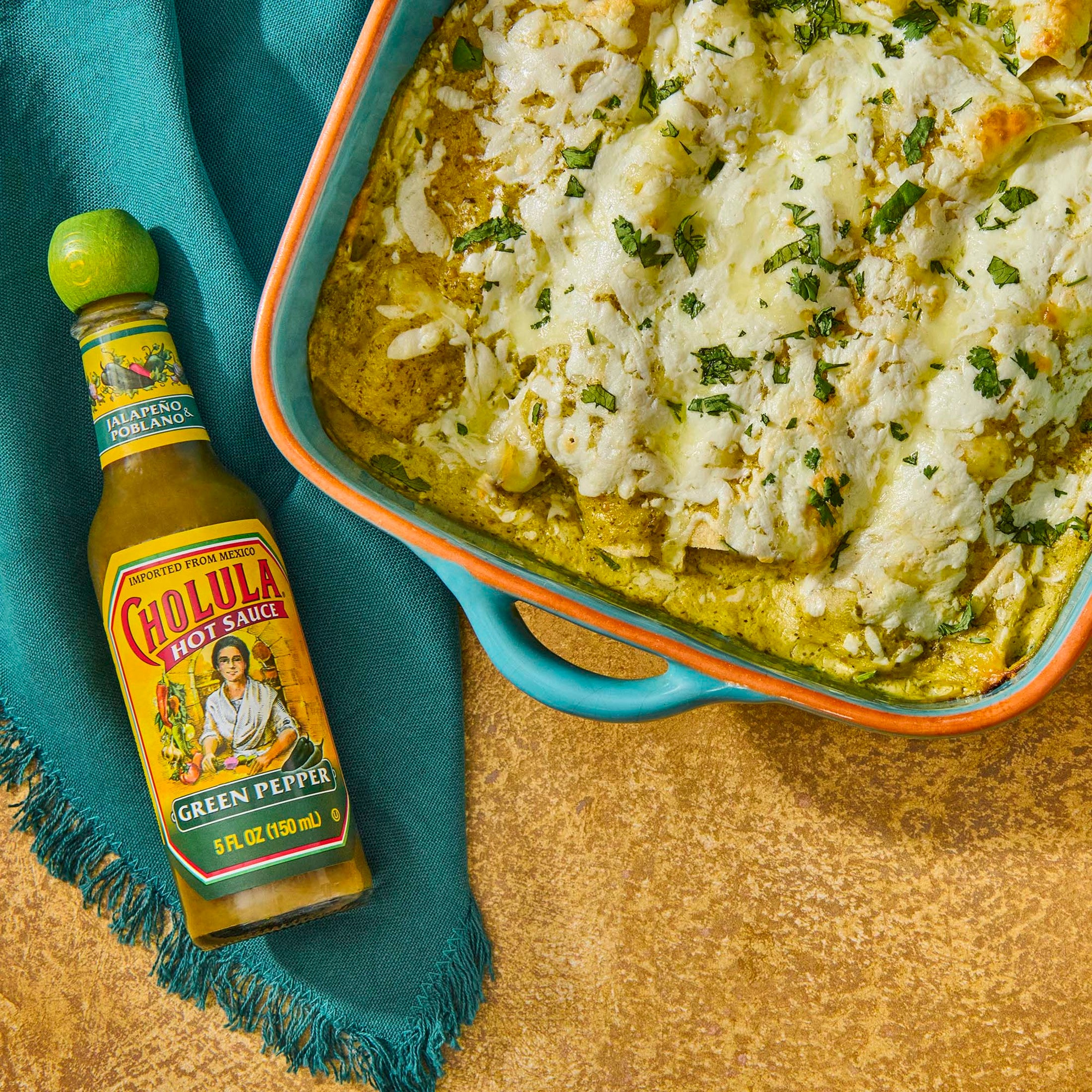 Cholula Green Pepper Hot Sauce | 5 Oz (150 ml)