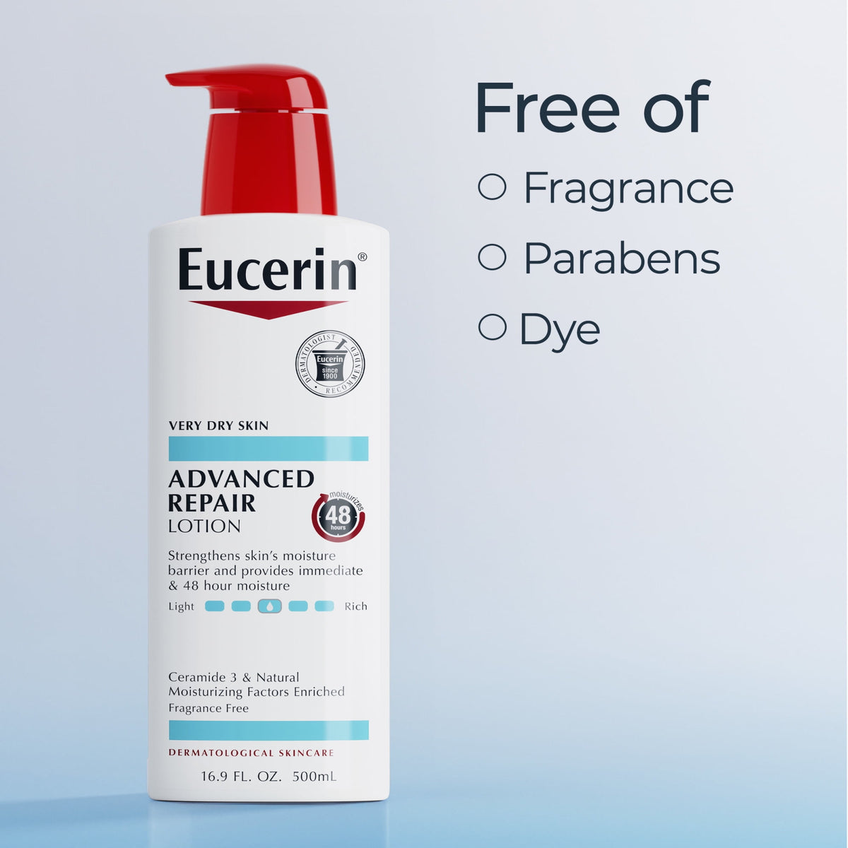 Eucerin Advanced Repair Body Lotion | 16.9 Oz (500 ml)