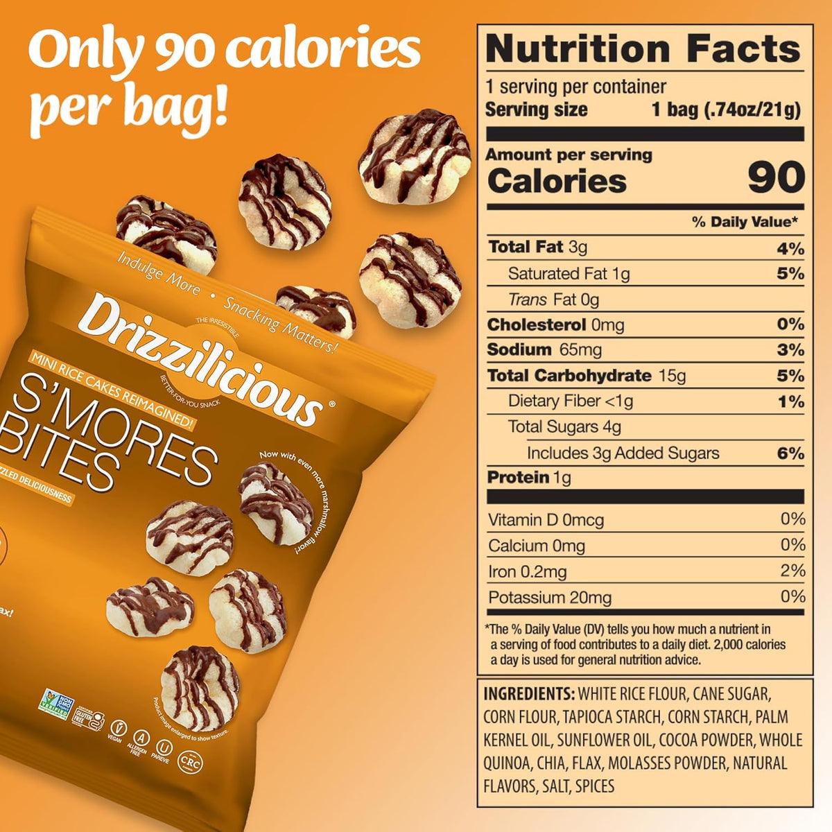 Drizzilicious S'Mores Bites | Pack of 10 (21g Each)