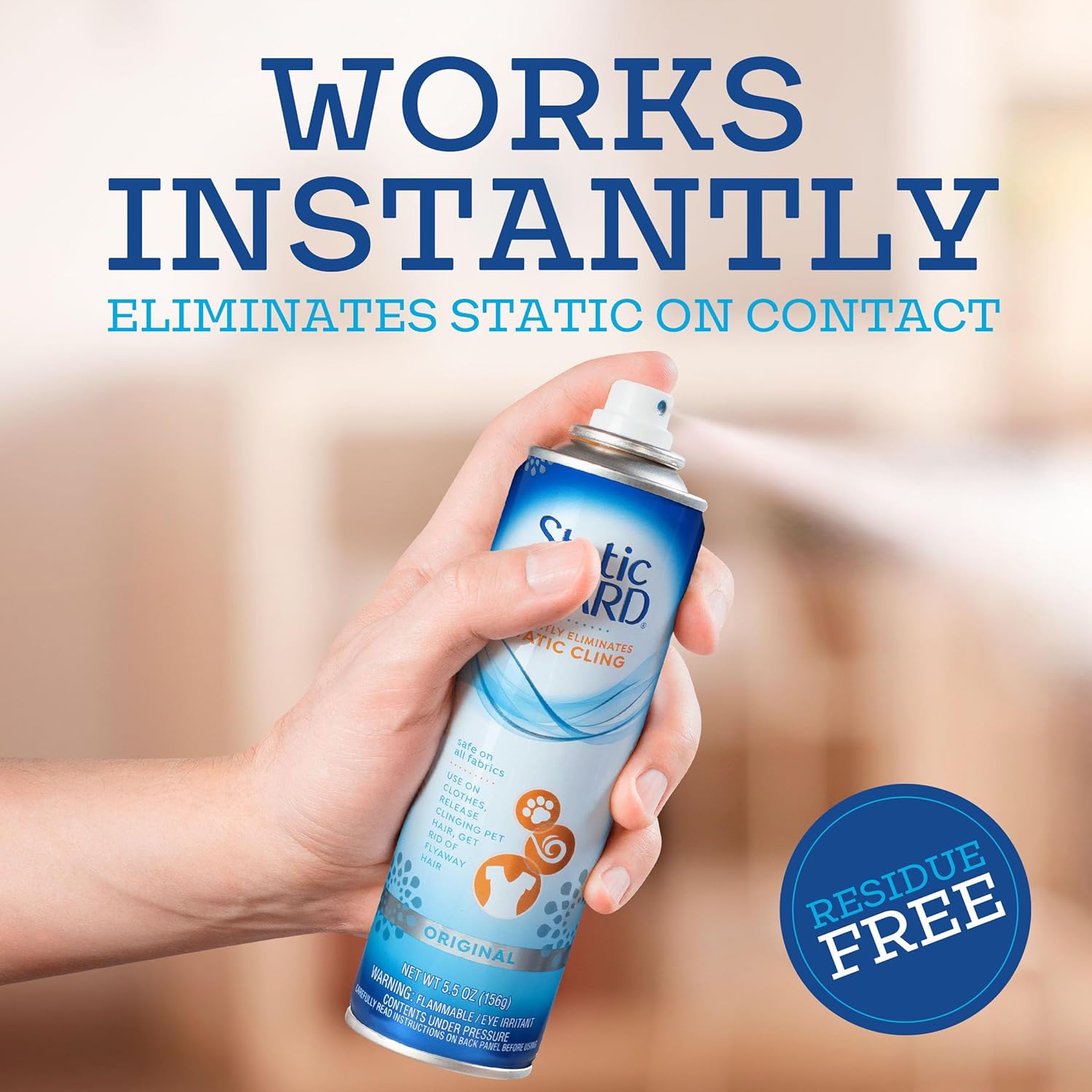 Static Guard Static Cling Spray | 5.5 Oz
