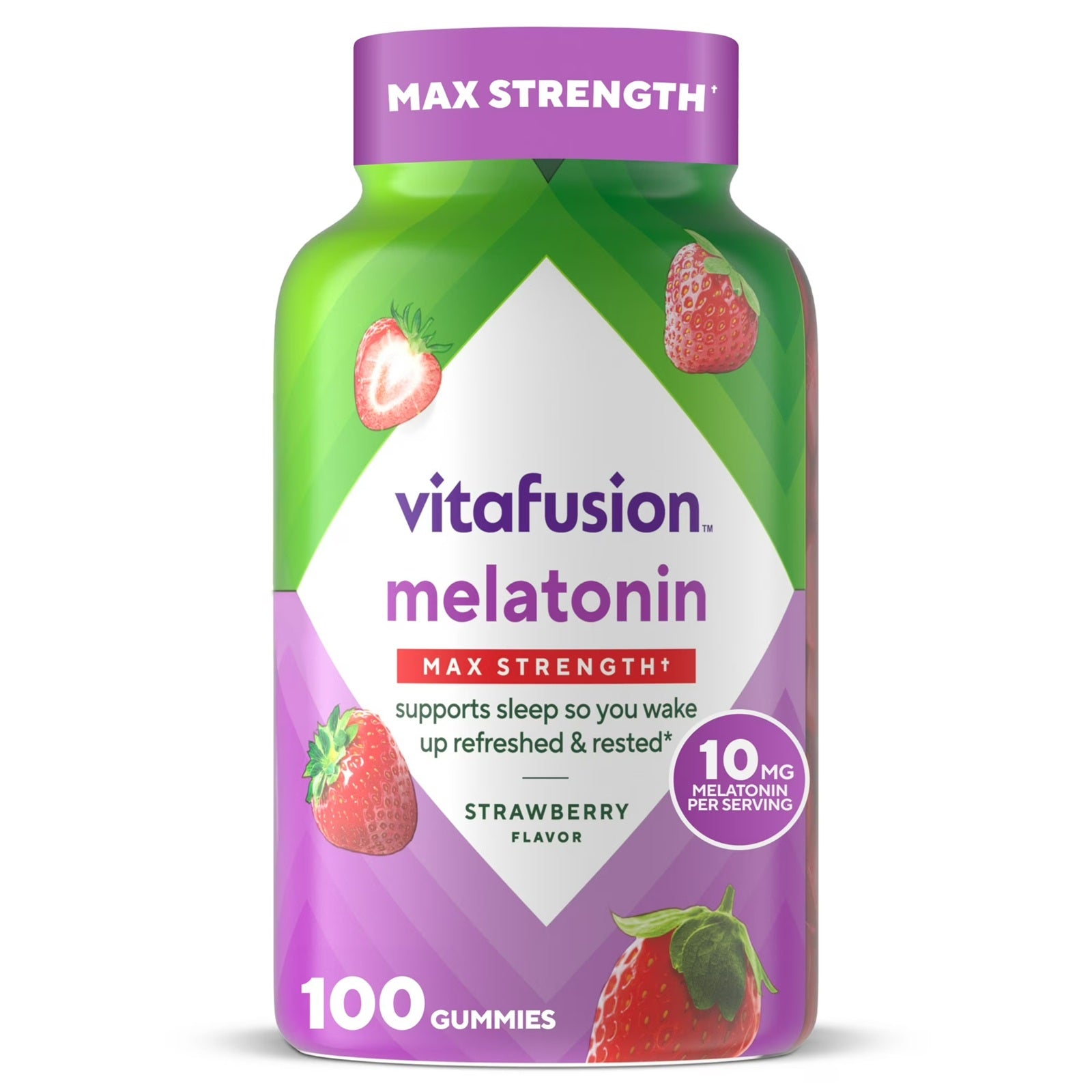 Vitafusion Max Strength Melatonin Gummy | 100 Count