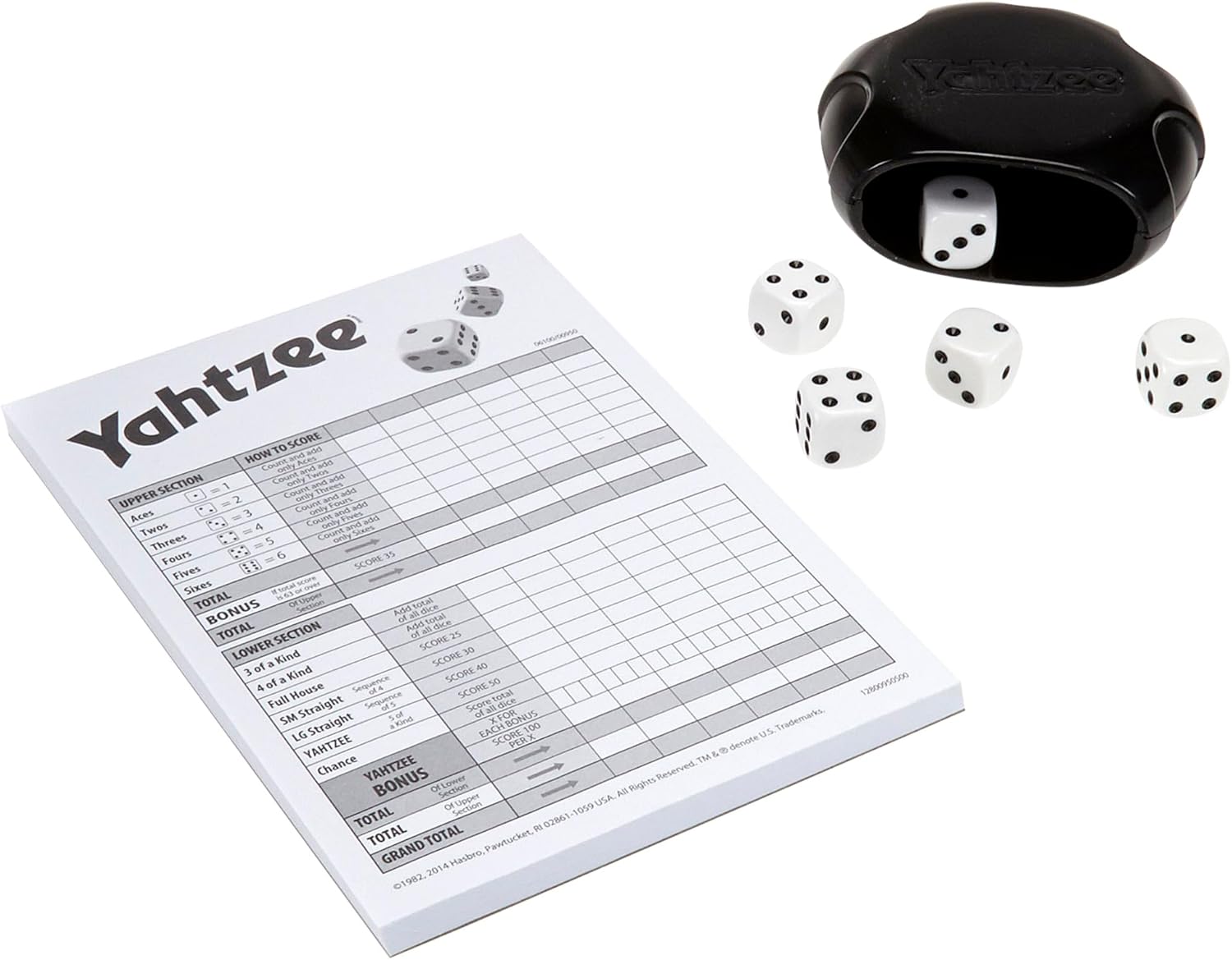 Yahtzee Score Pad Board Game