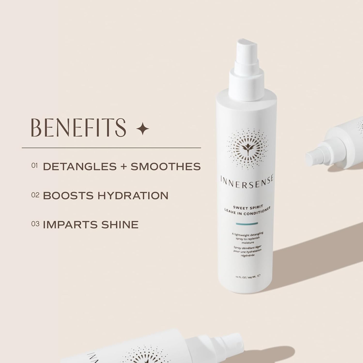 Innersense Organic Beauty Sweet Spirit Leave in Conditioner | 10 Oz (295 ml)
