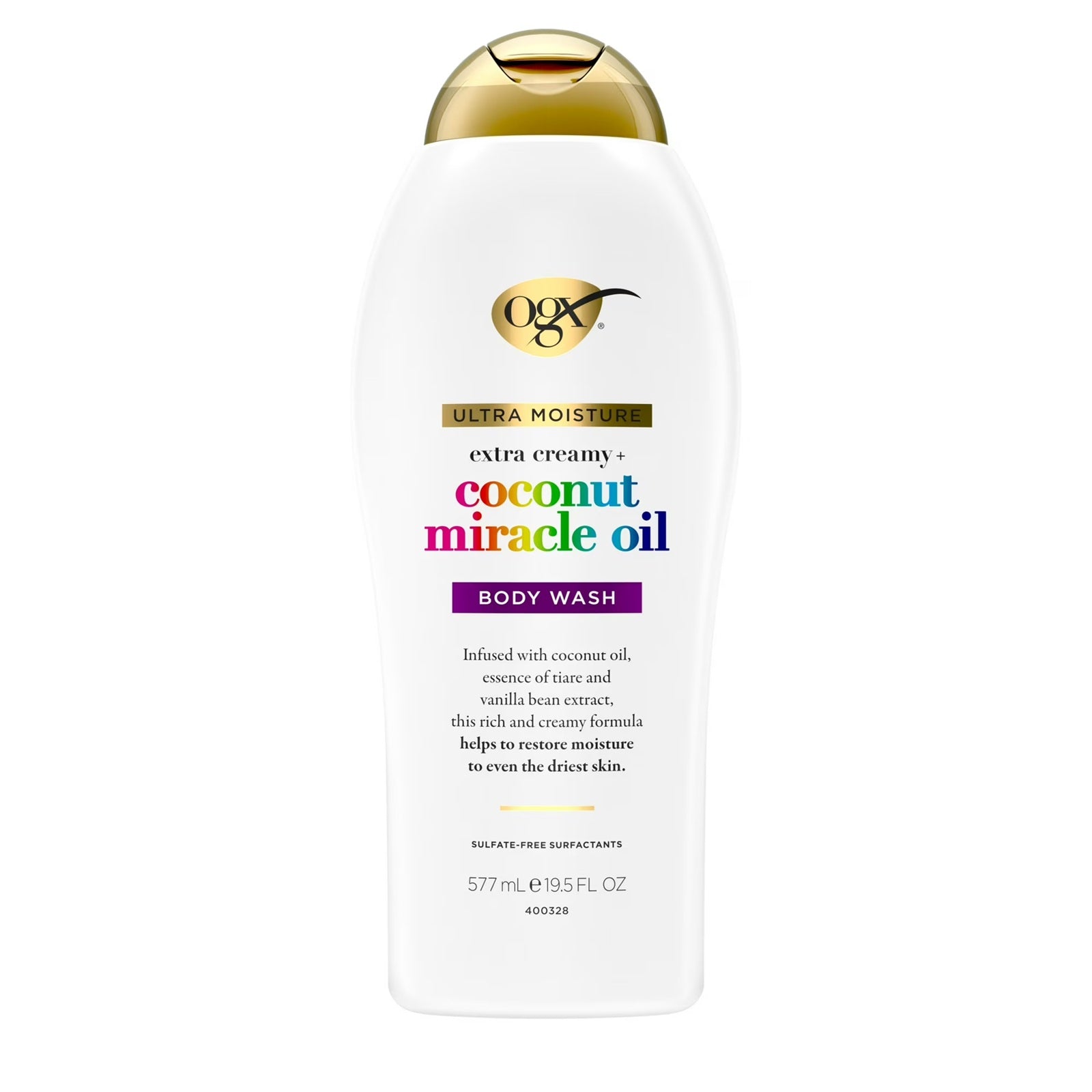 OGX Extra Creamy + Coconut Miracle Oil Ultra Moisture Body Wash | 19.5 Oz