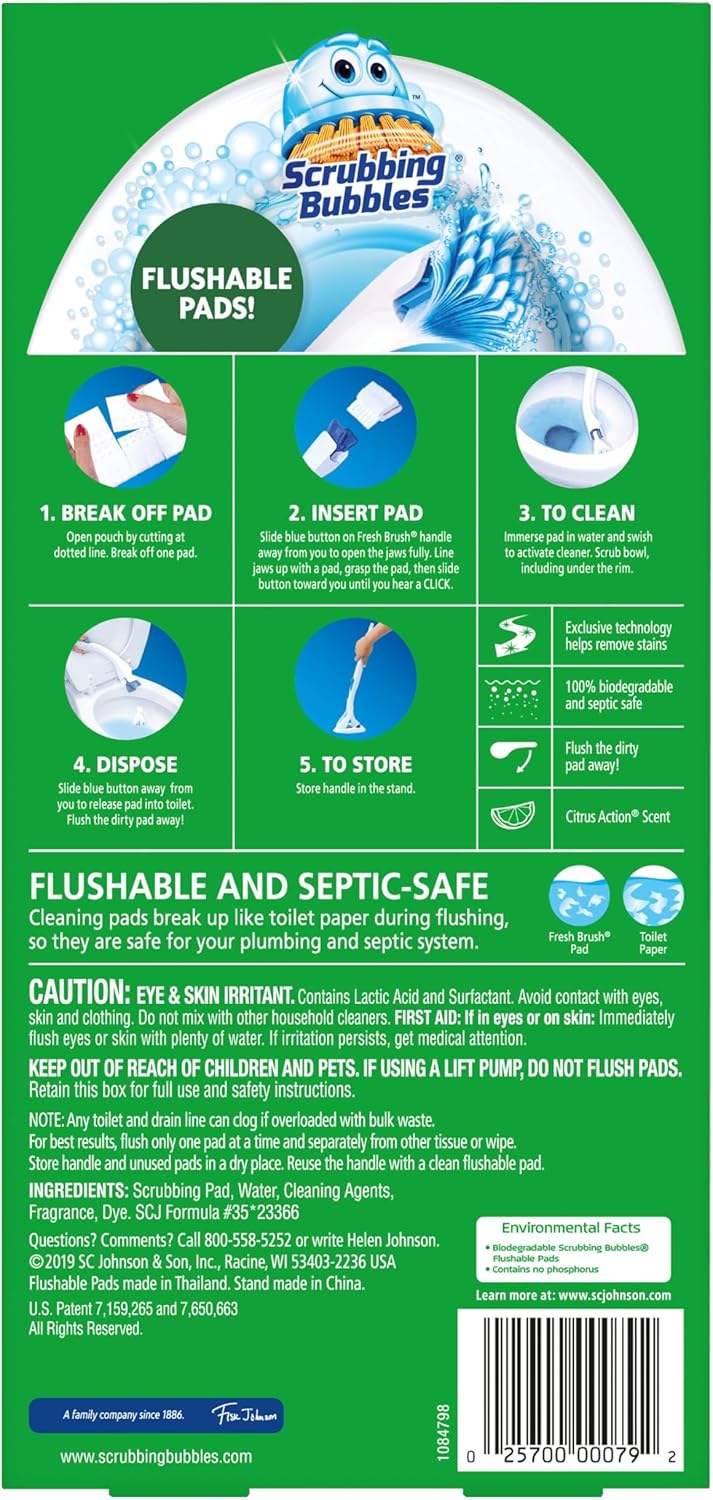 Scrubbing Bubbles Toilet Bowl Brush and Holder