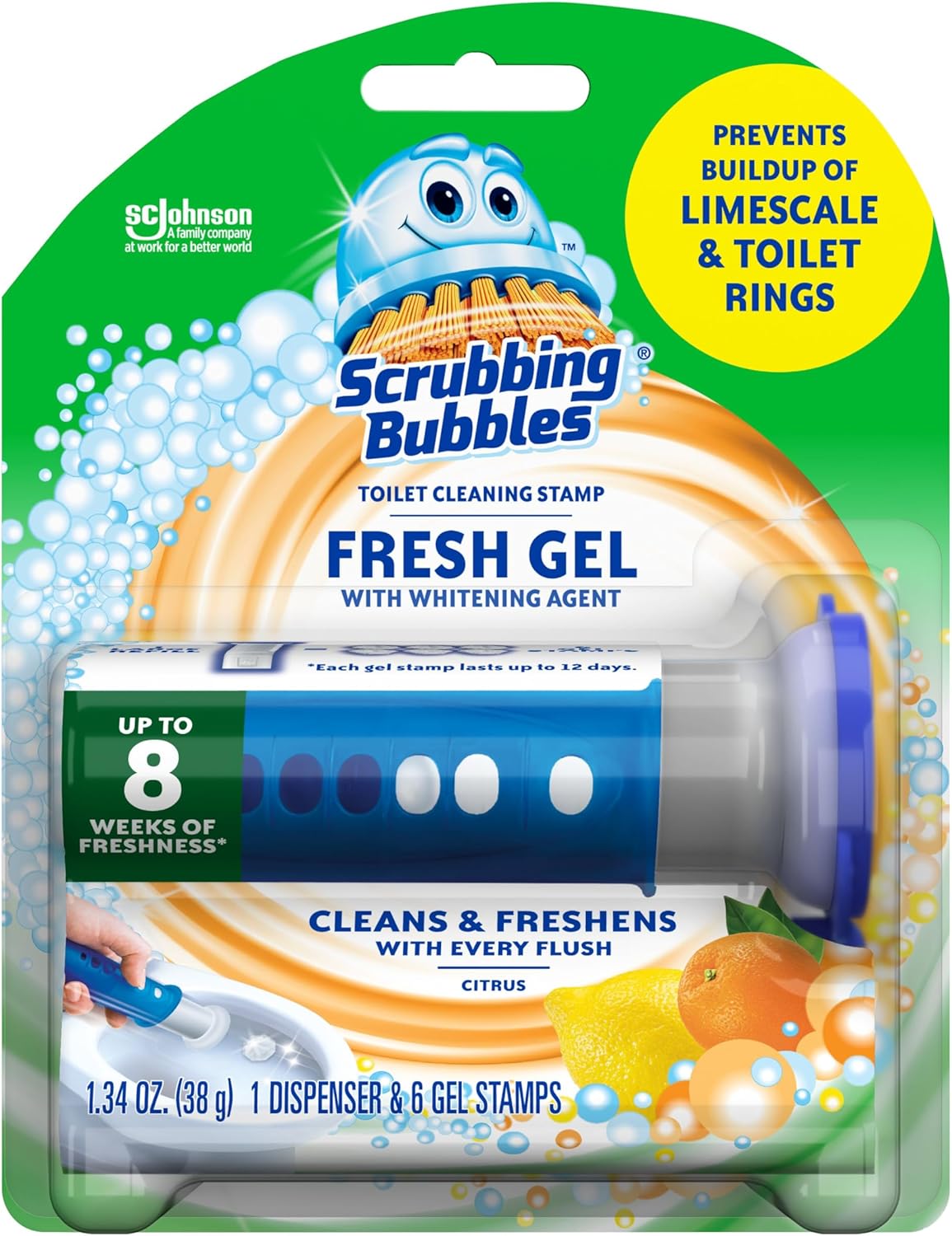 Scrubbing Bubbles Fresh Gel Toilet Stamps | 1.34 Oz