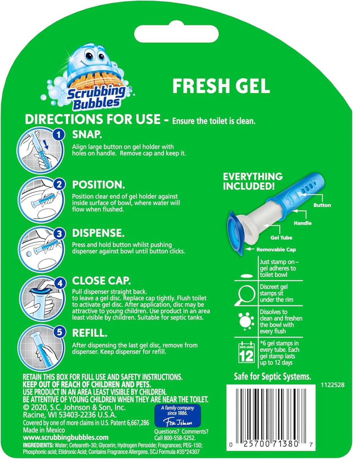 Scrubbing Bubbles Fresh Gel Toilet Stamps | 1.34 Oz