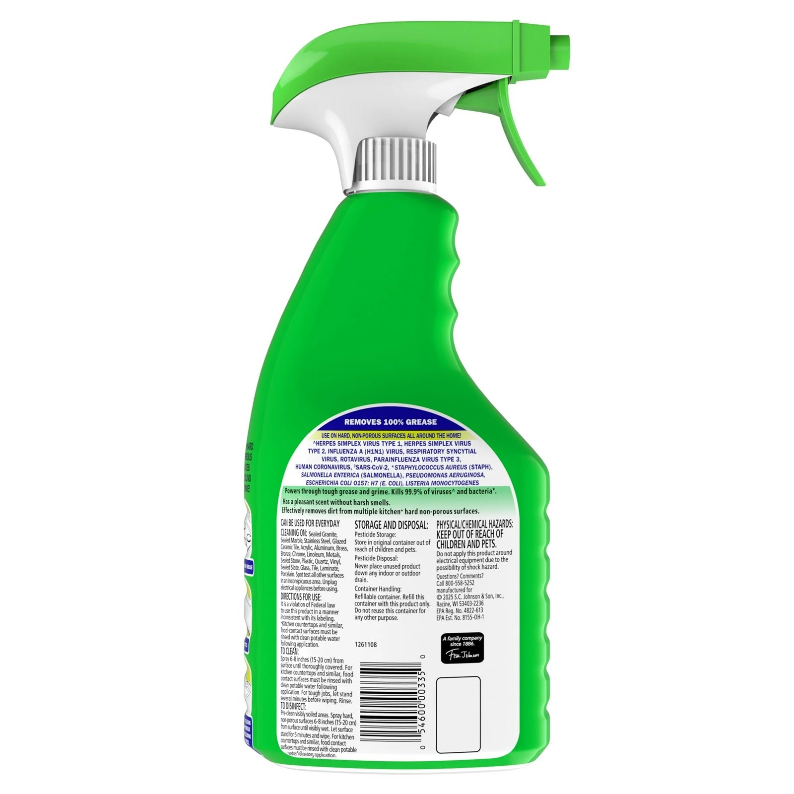 Fantastik Anti Bacterial Lemon Power Cleaner | 32 Oz