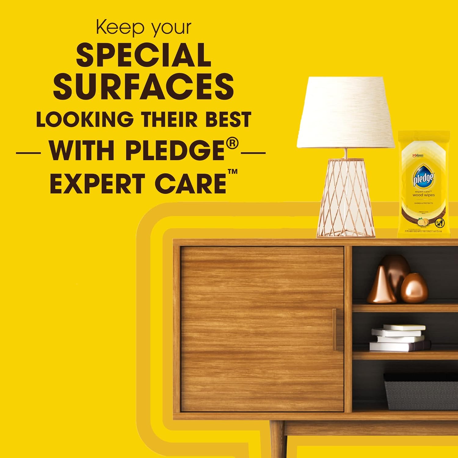 Pledge Expert Care Wood Wipes | 24 Wipes