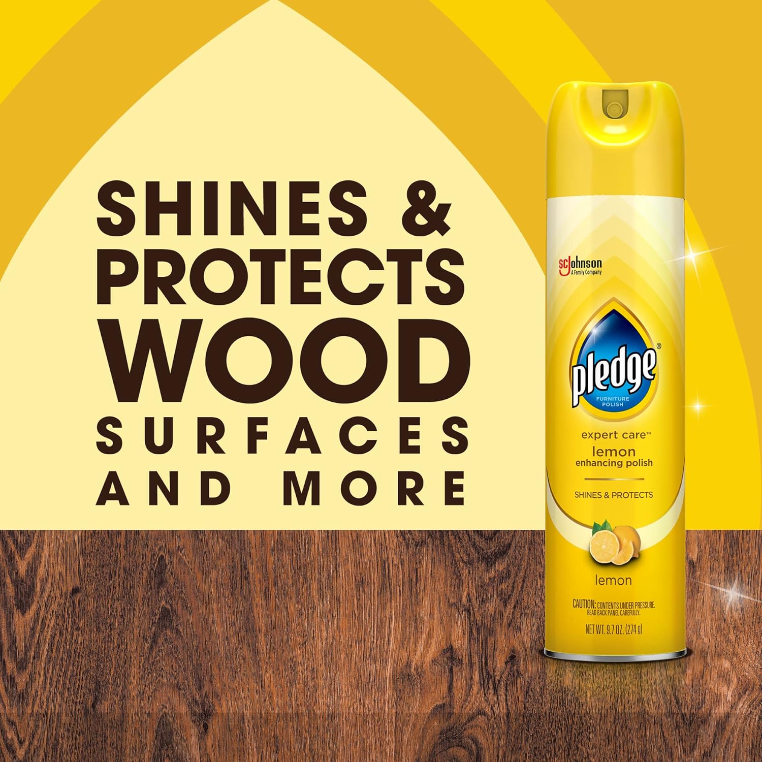 Pledge Lemon Enhancing Polish | 9.7 Oz