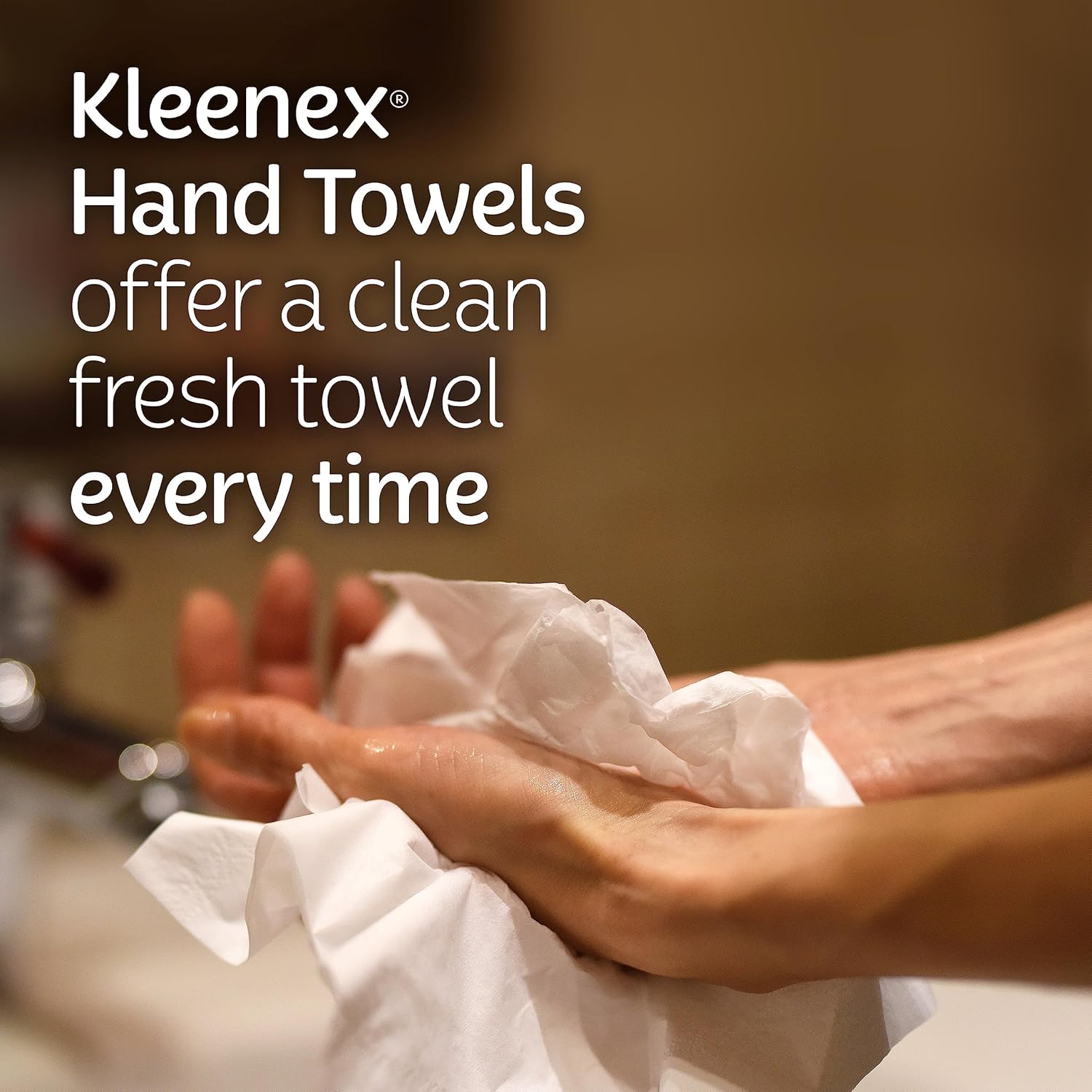 Kleenex Expressions Disposable Paper Hand Towels | 6 Boxes | 60 Hand Towels