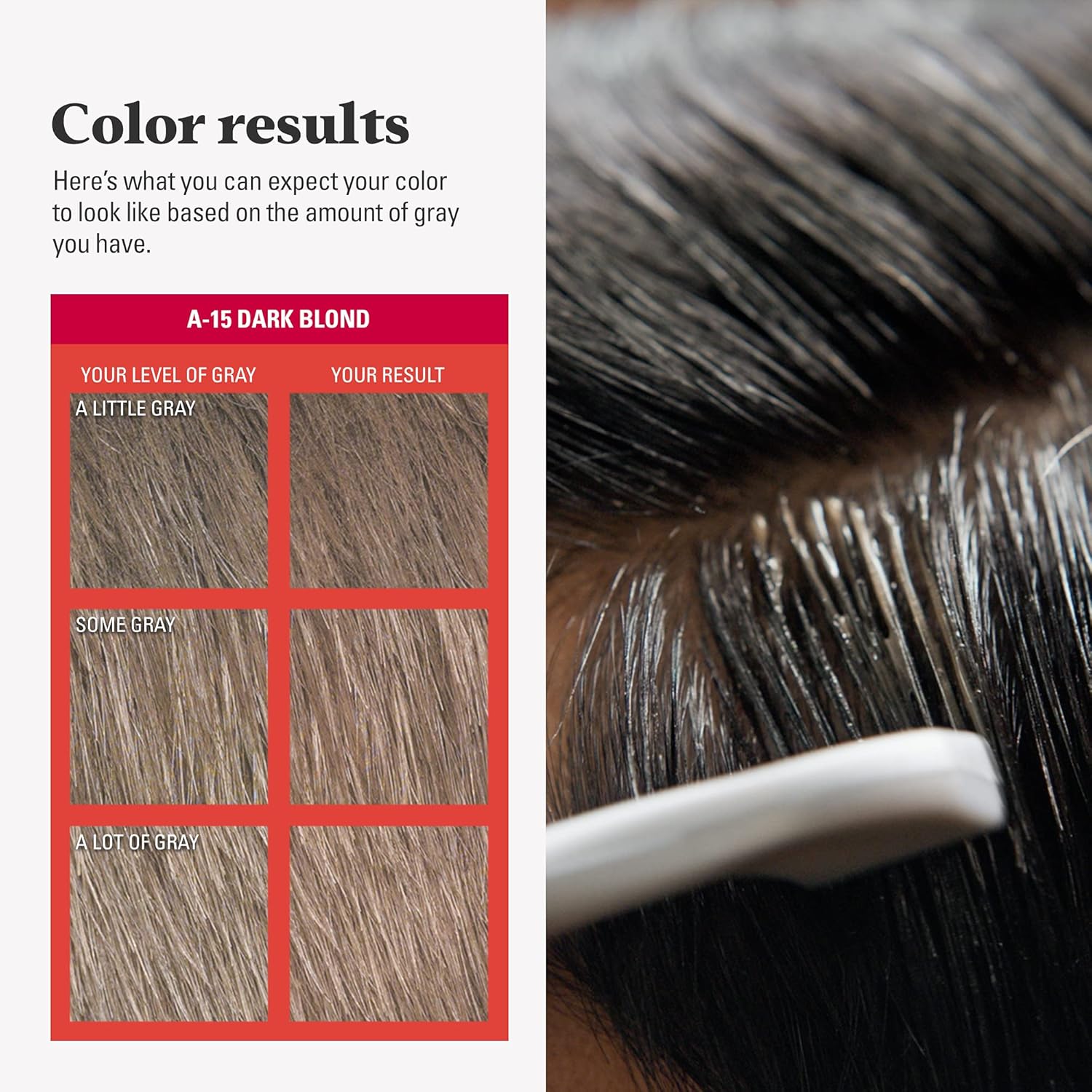 Just For Men AutoStop Men's Comb-In Hair Color | Dark Blond
