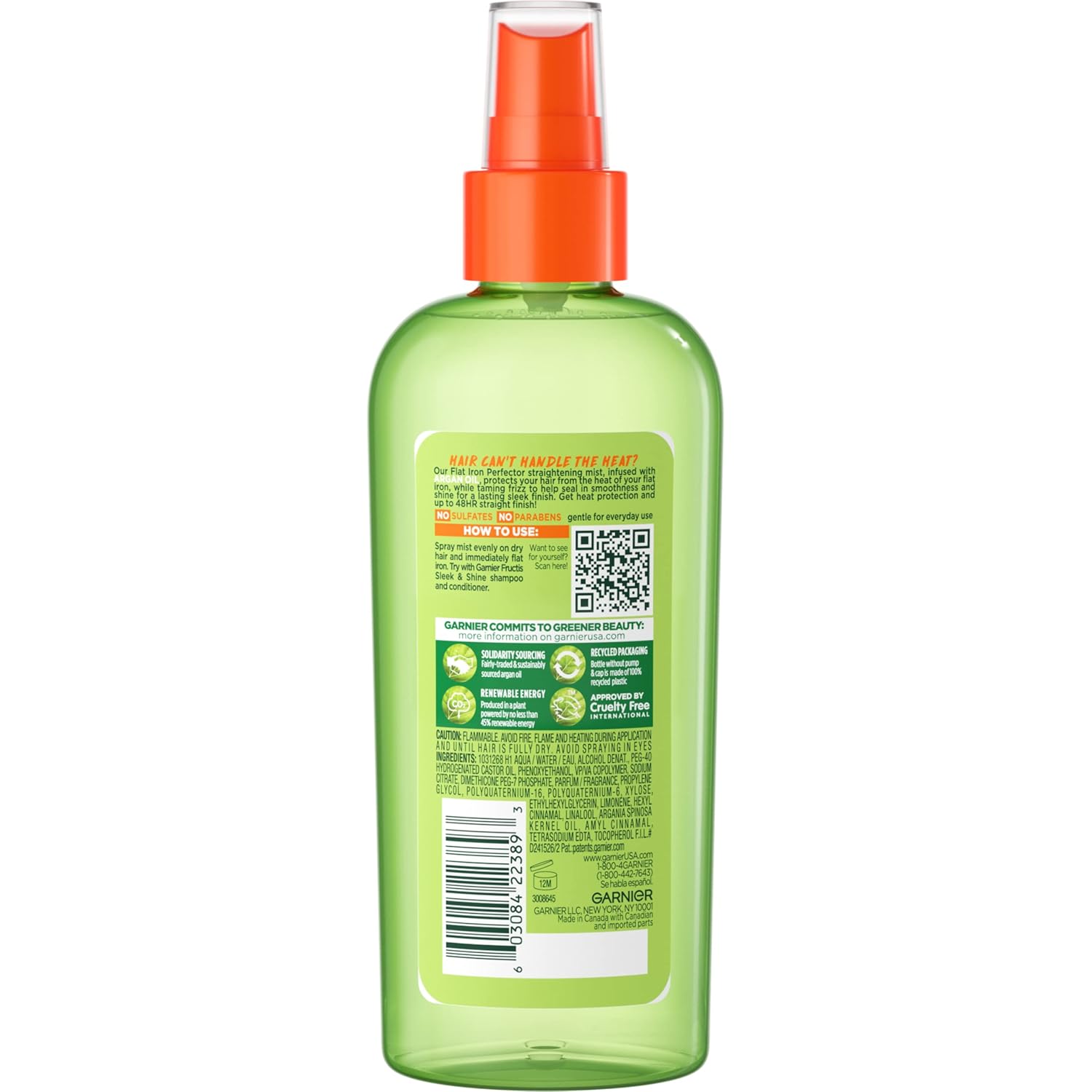 Garnier Fructis Style Flat Iron Perfector Straightening Mist | 6 Oz