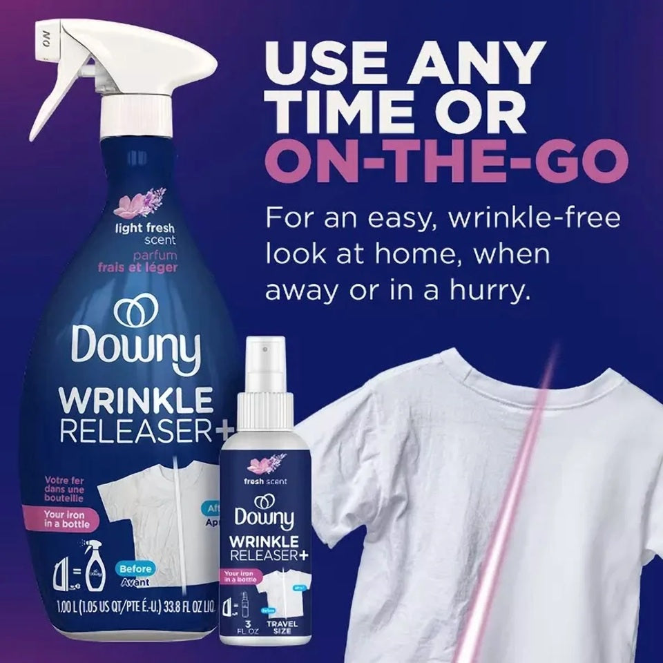 Downy Wrinkle Release Spray, Light Fresh Scent - 90 ml