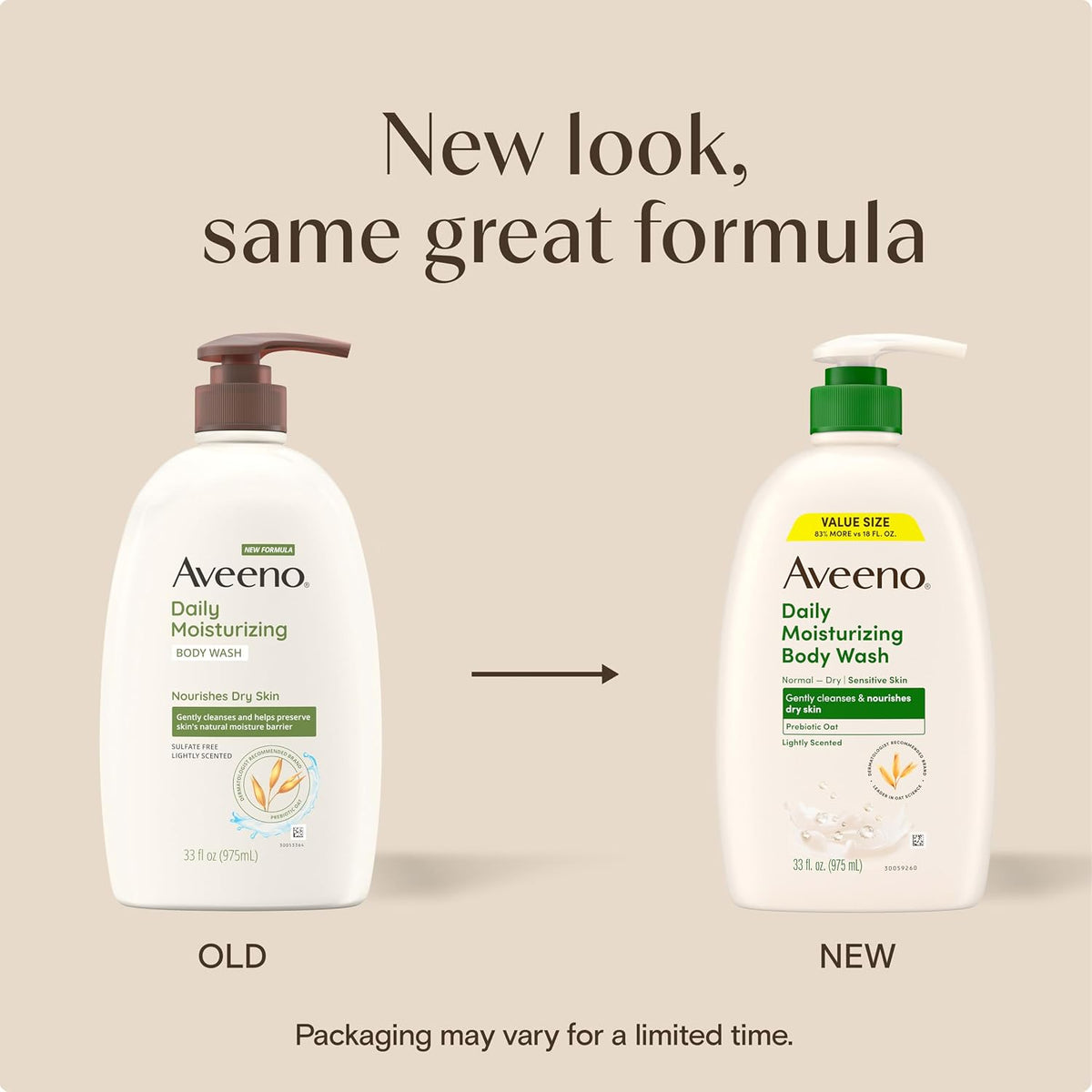 Aveeno Daily Moisturizing Body Wash | 33 Oz (975 ml)
