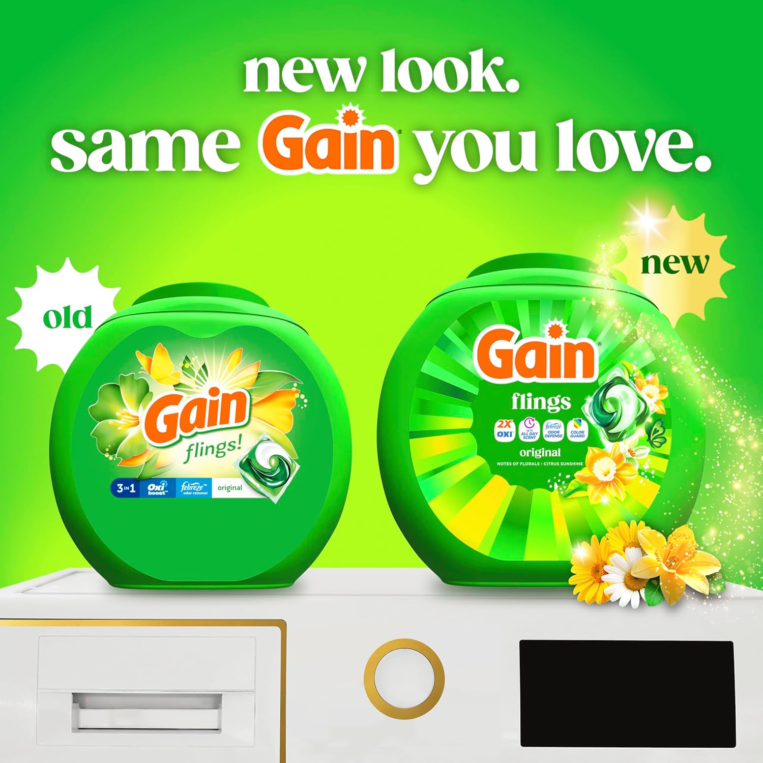 Gain Flings Original Laundry Detergent | 42 Pacs