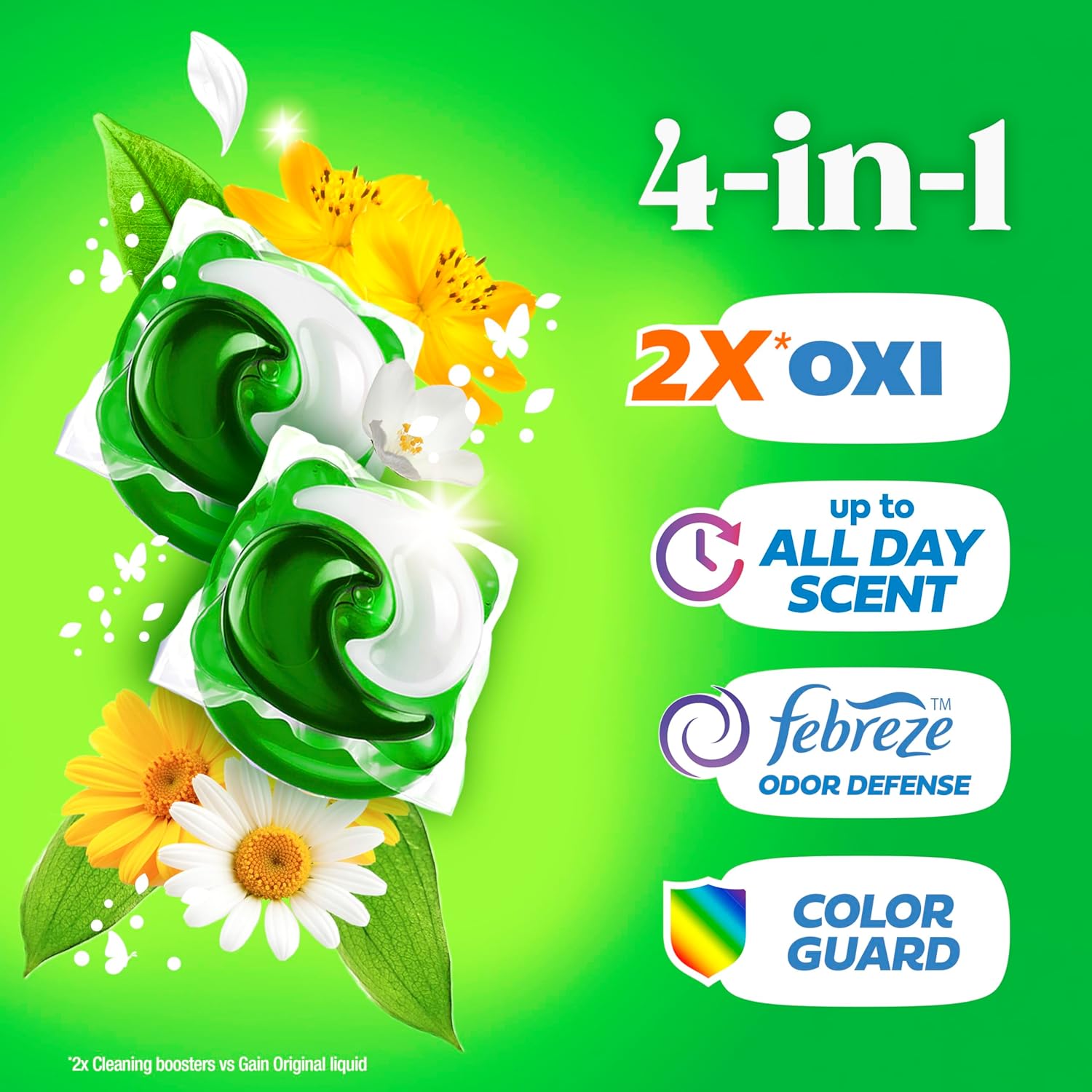 Gain Flings Original Laundry Detergent, 42 Pacs