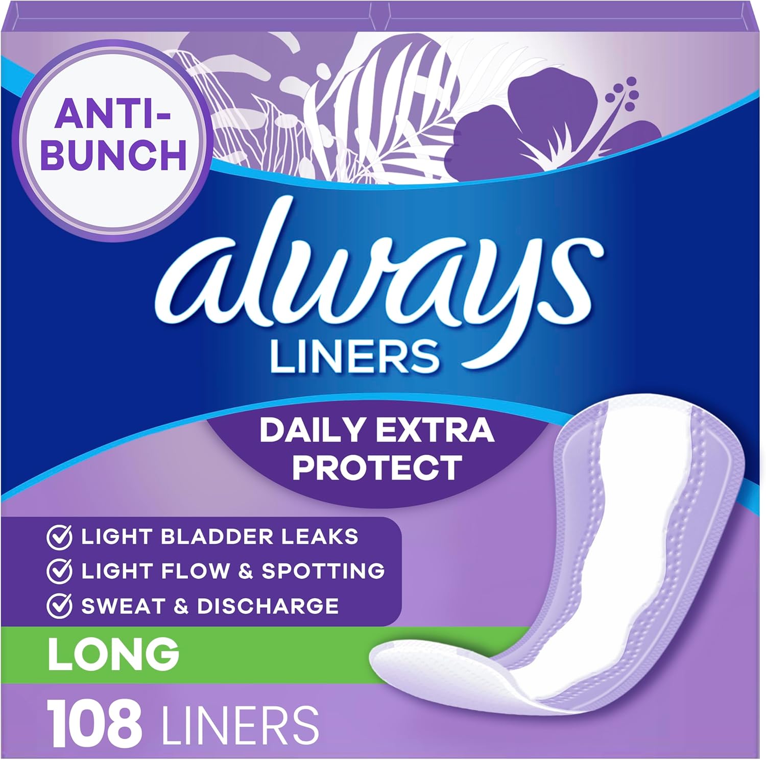Always Liners | Long | 108 Count