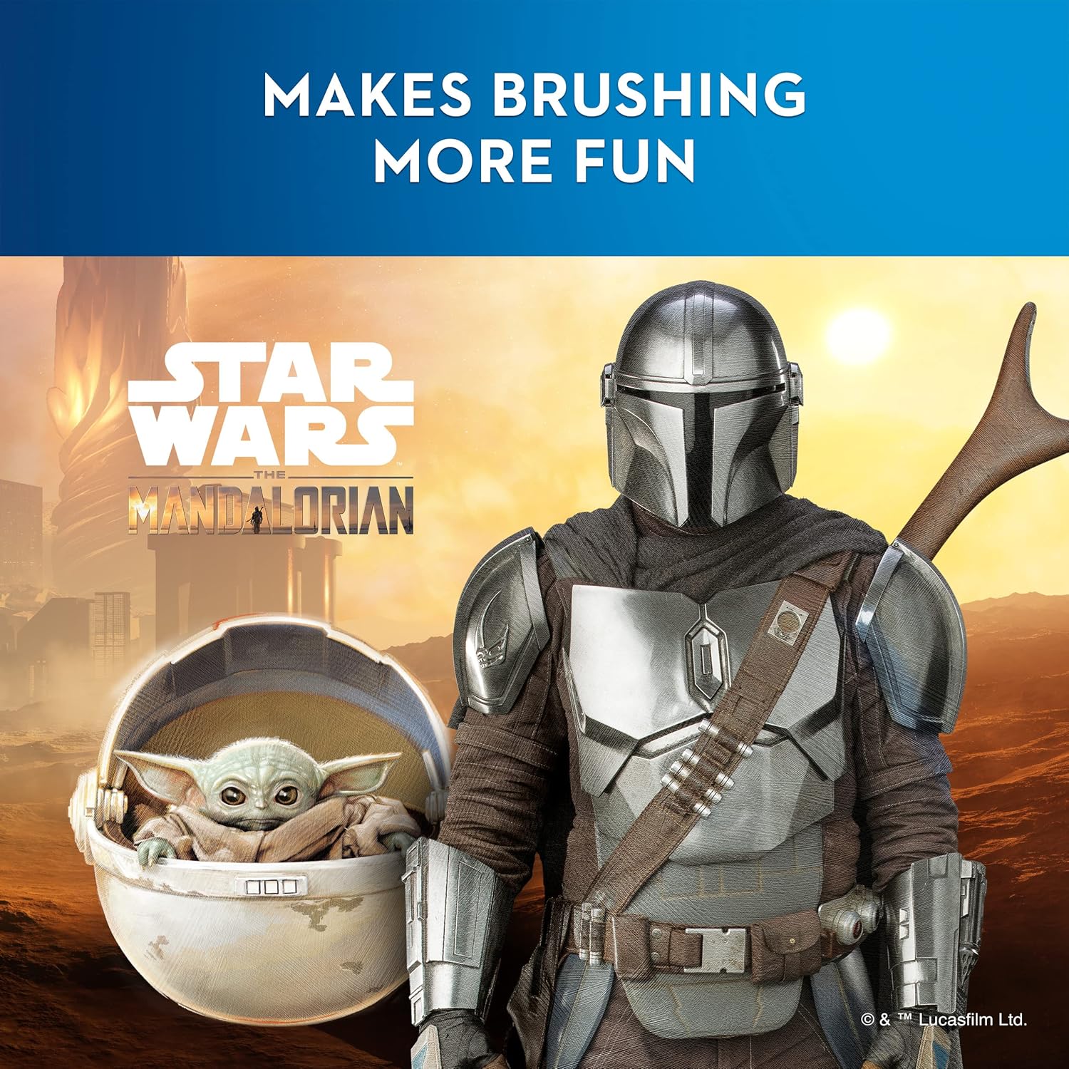 Oral-B Kids Electric Toothbrush Featuring Star Wars, for Kids 3+