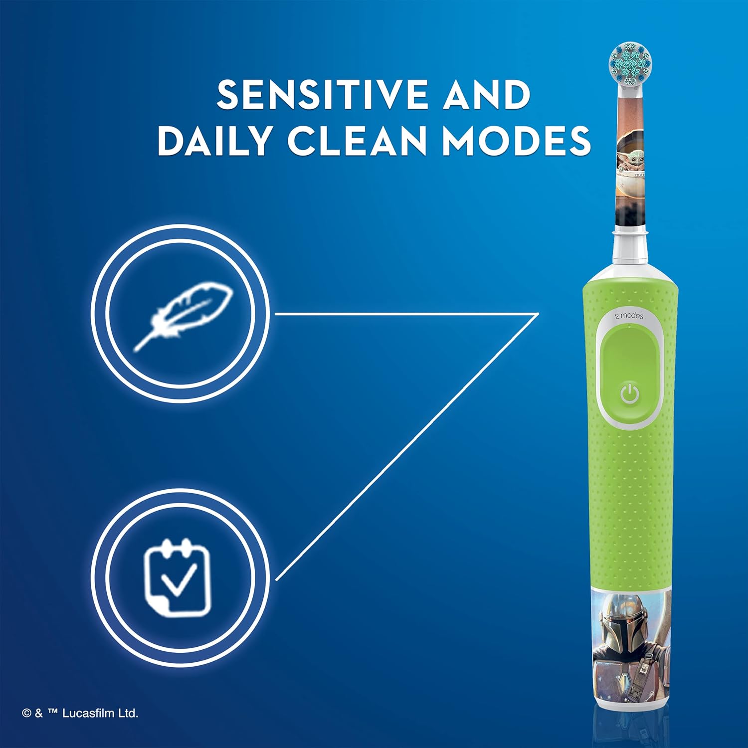 Oral-B Kids Electric Toothbrush Featuring Star Wars, for Kids 3+