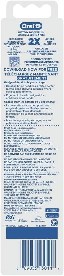 Oral-B Power Star Wars Mandalorian Battery Toothbrush 3+ Years