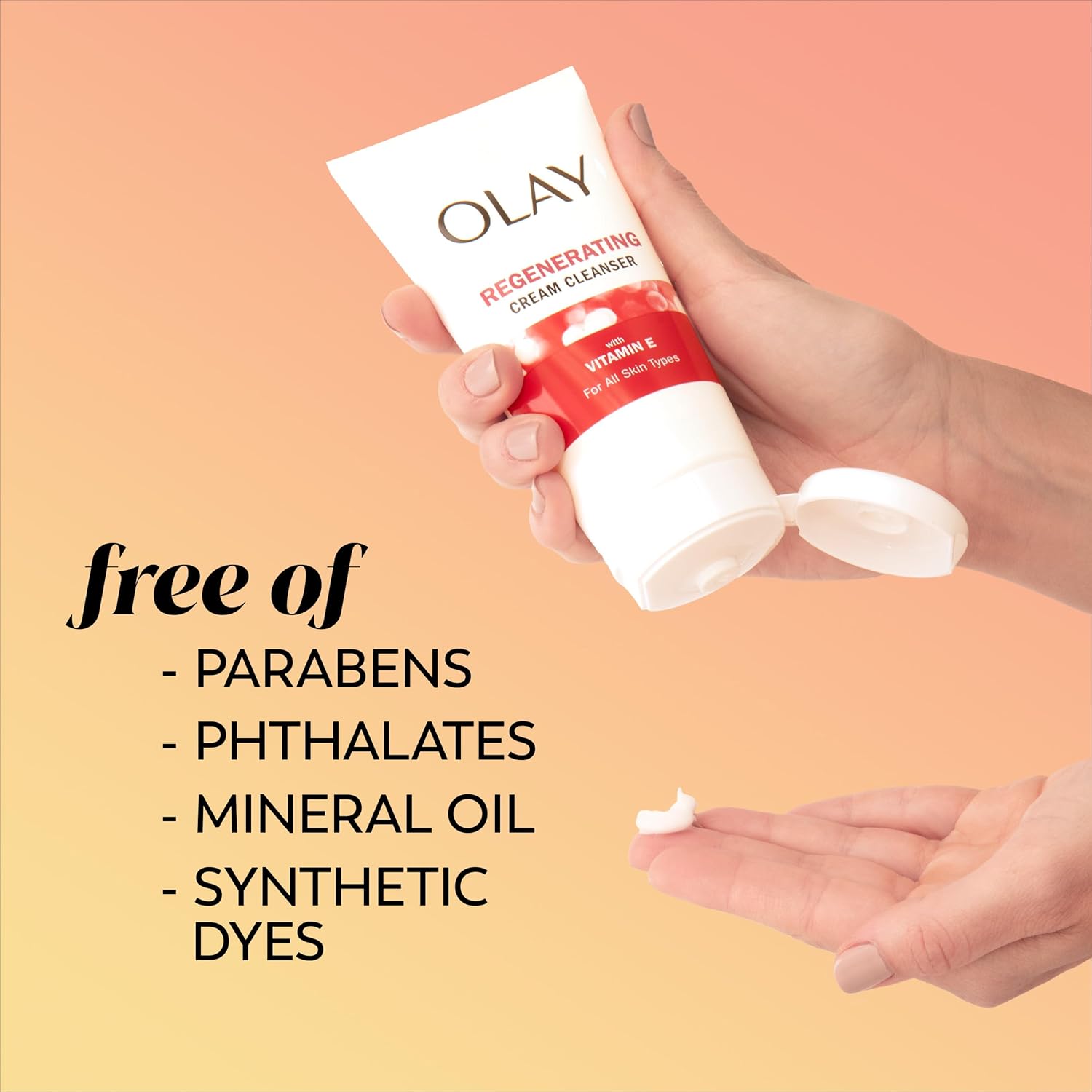 Olay Regenerating Cream Face Cleanser, 5 Oz (150 ml)