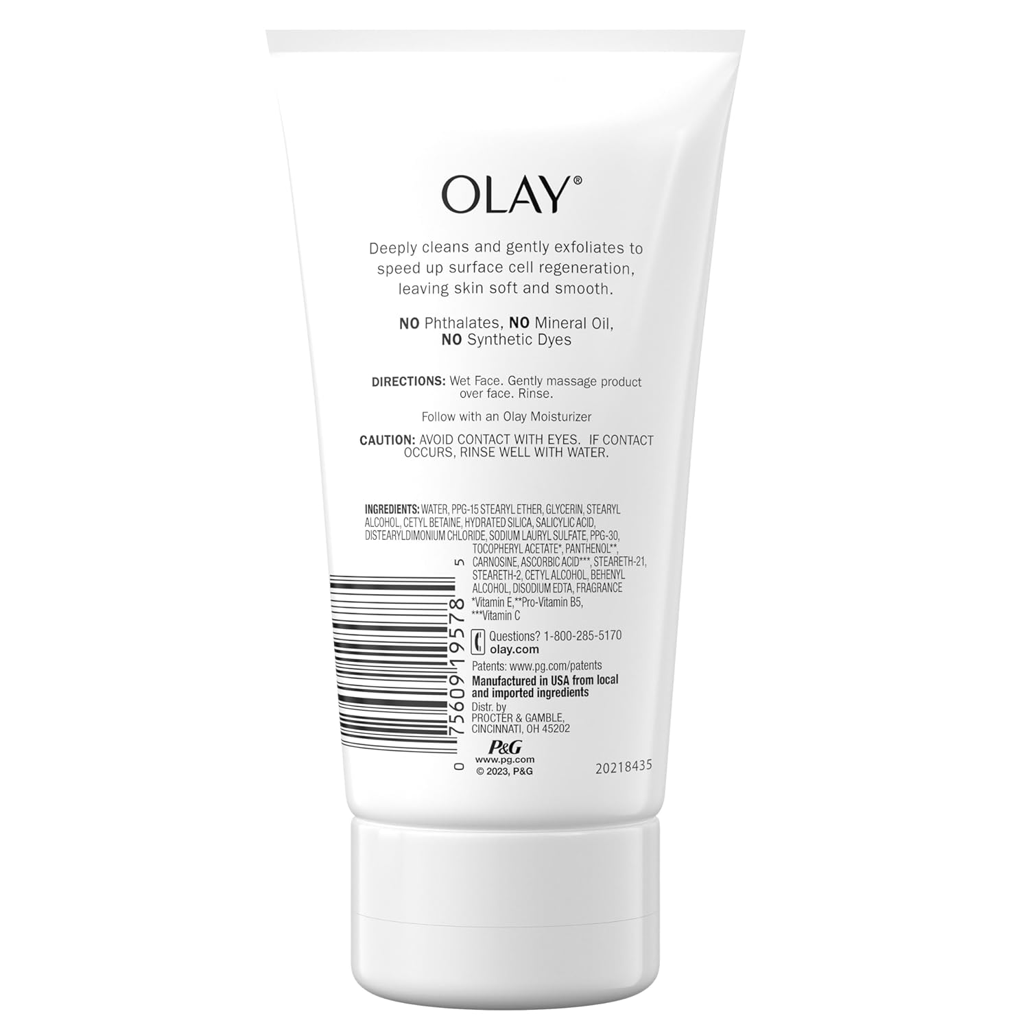 Olay Regenerating Cream Face Cleanser, 5 Oz (150 ml)