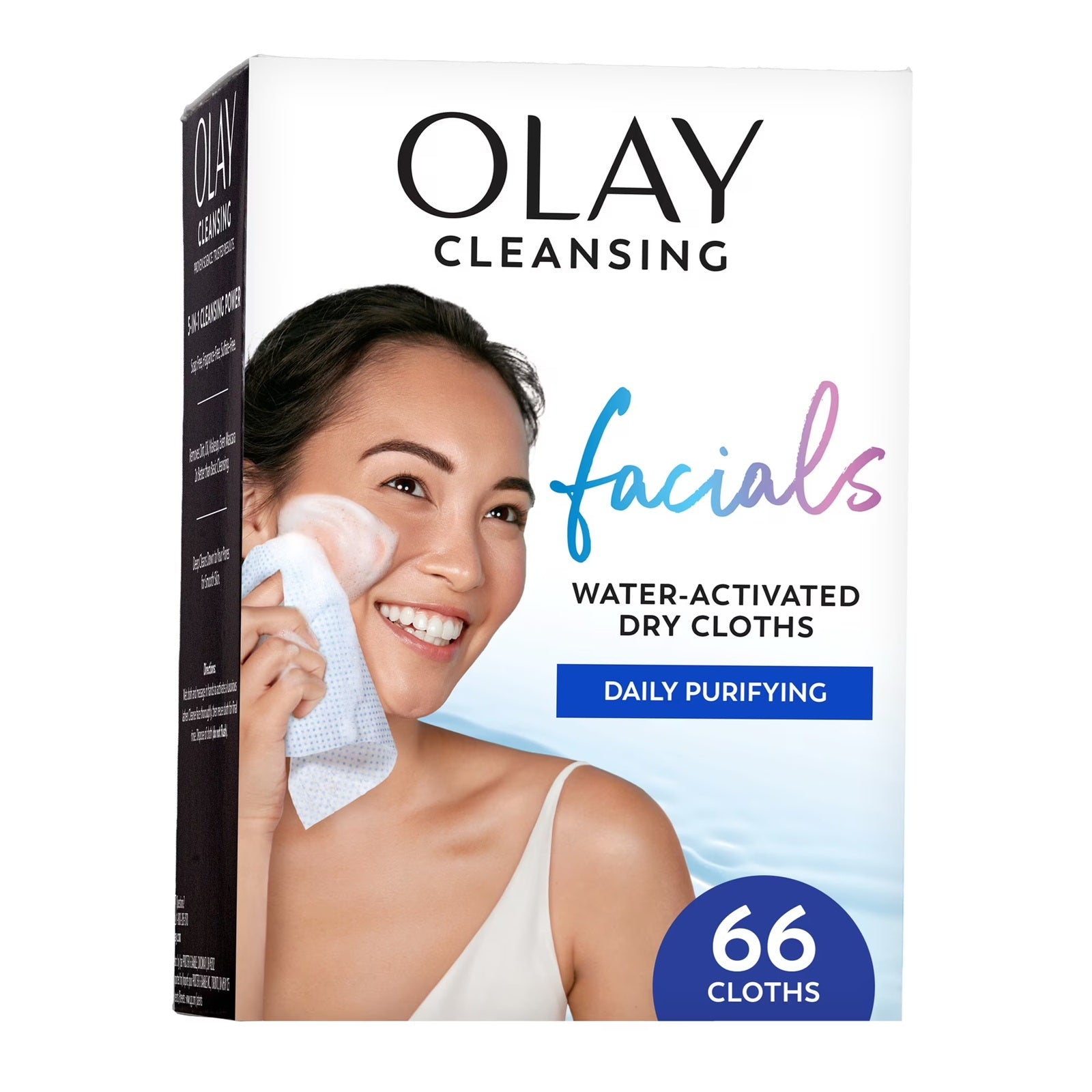 Olay 2-In-1 Combination/Oily Daily Facial Cloths, 66-Count