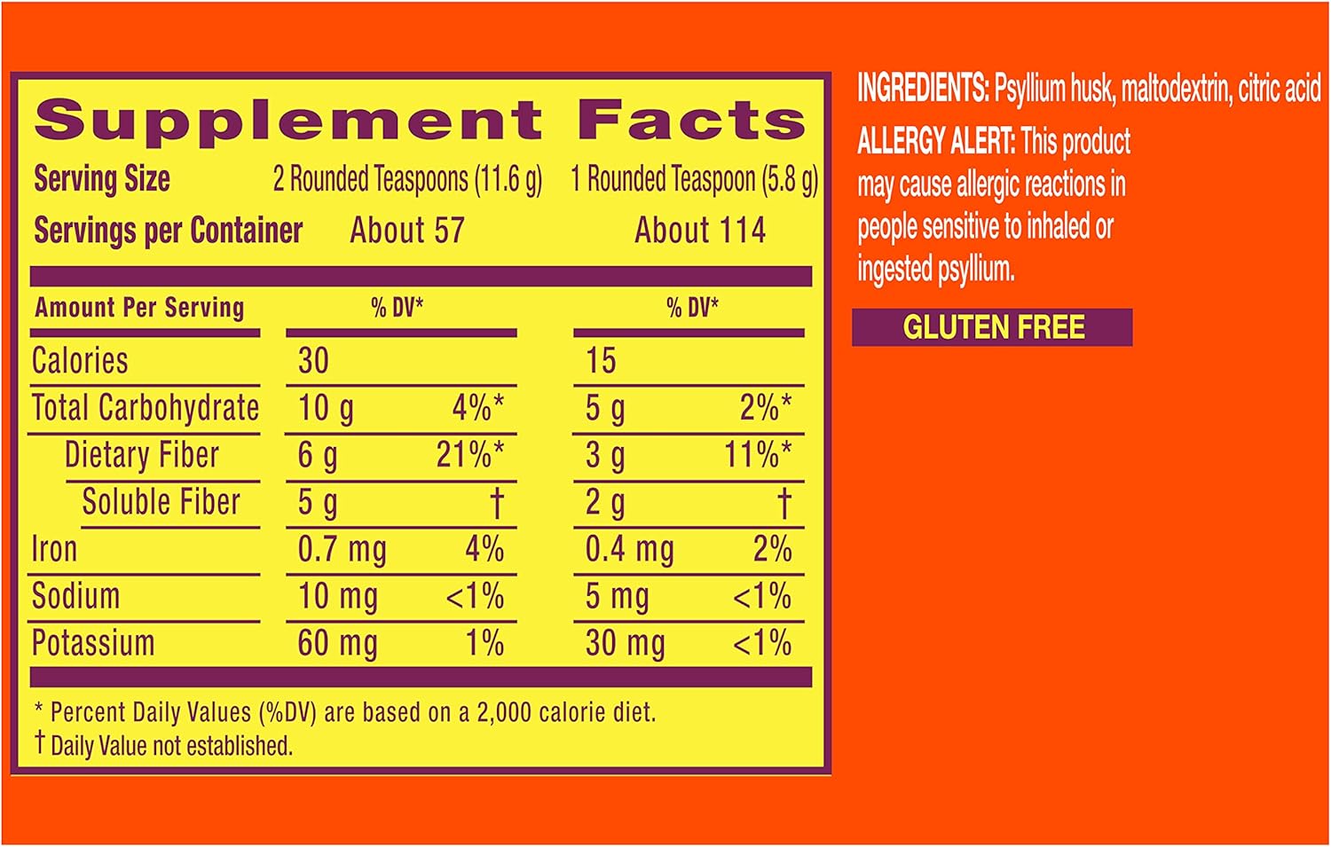 Metamucil 4-in-1 Fiber | Sugar Free | Unflavored | 114 Servings