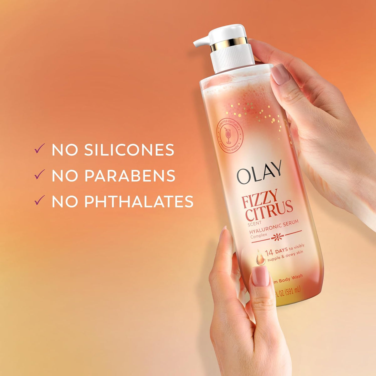 Olay Serum Body Wash | Fizzy Citrus | 20 Oz (591 ml)
