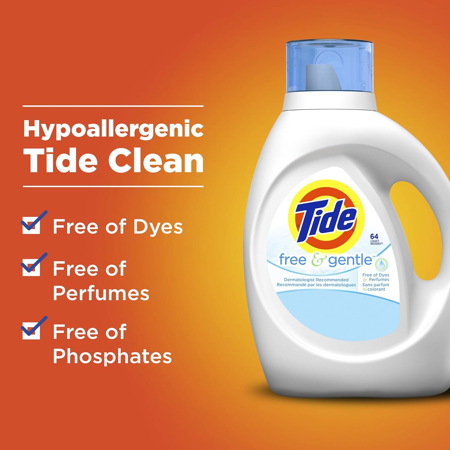 Tide Free & Gentle Detergent | 1.36 L