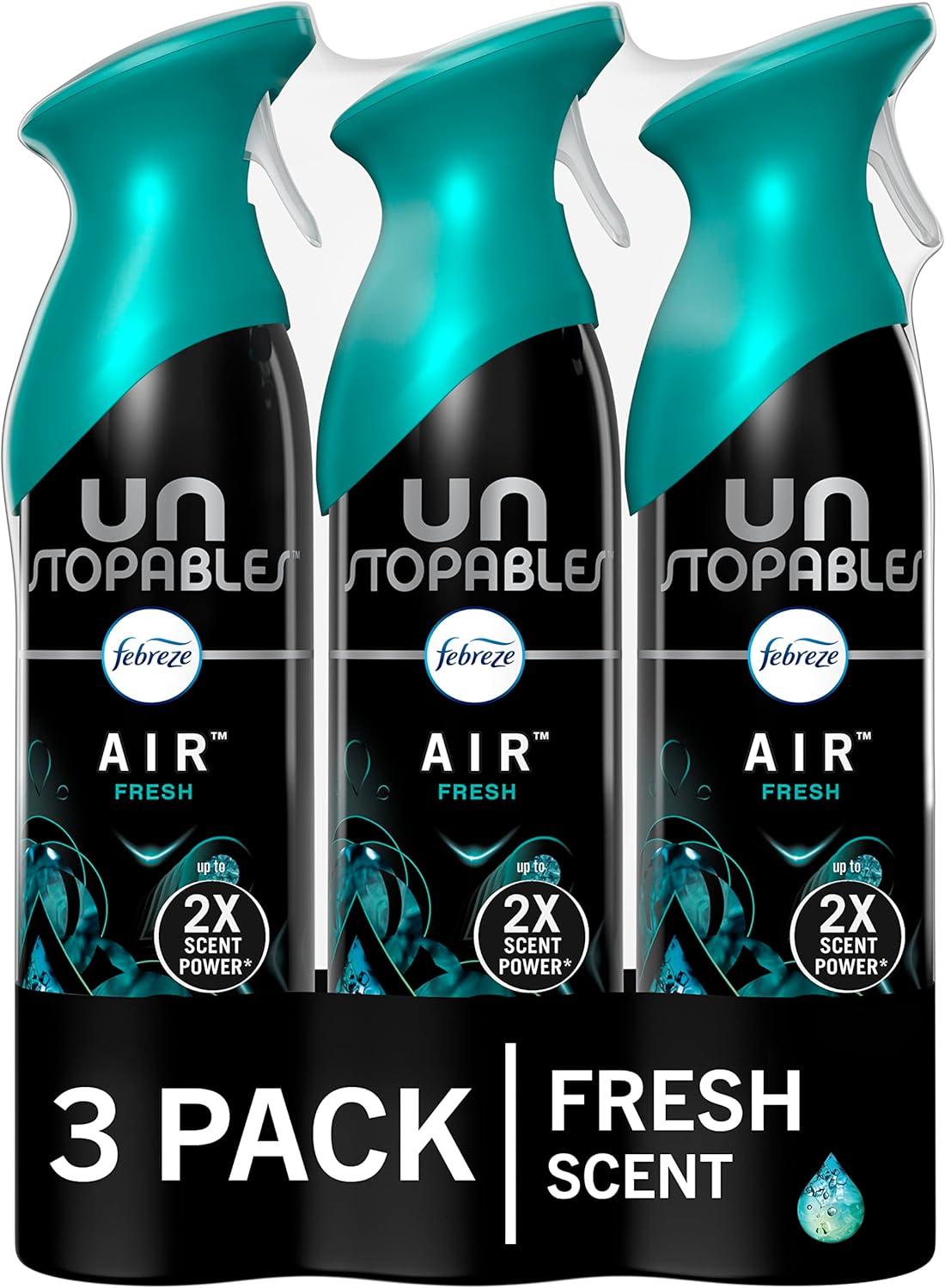3 pack fresh scent, unstoppable febreze 