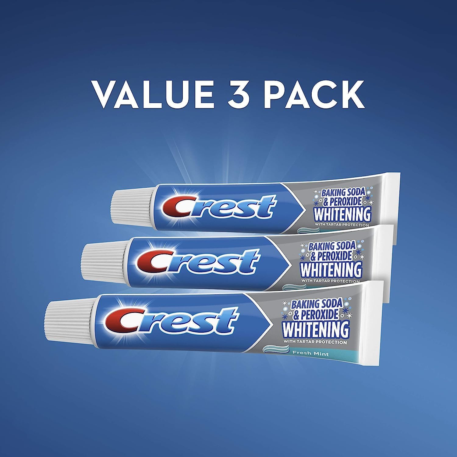 Crest Toothpaste (3 Count of 5.7 oz Tubes Each) 17.1 oz