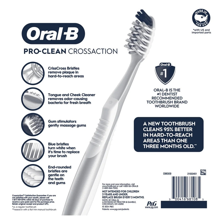 Oral-B Pro Health All in One Soft Toothbrushes, 6 Count