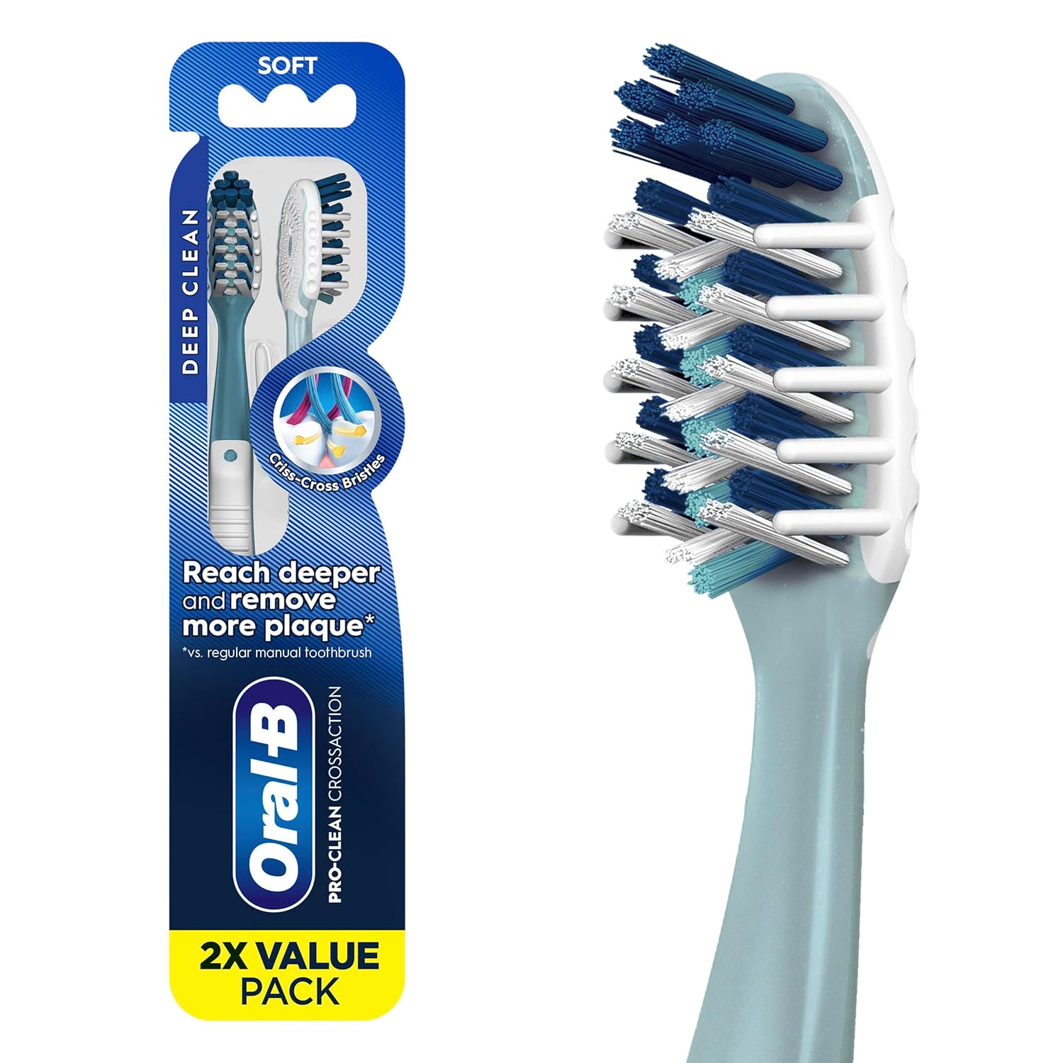 Oral-B Pro-Health 2 Pack All-in-One Manual Toothbrush | Soft | Value Pack