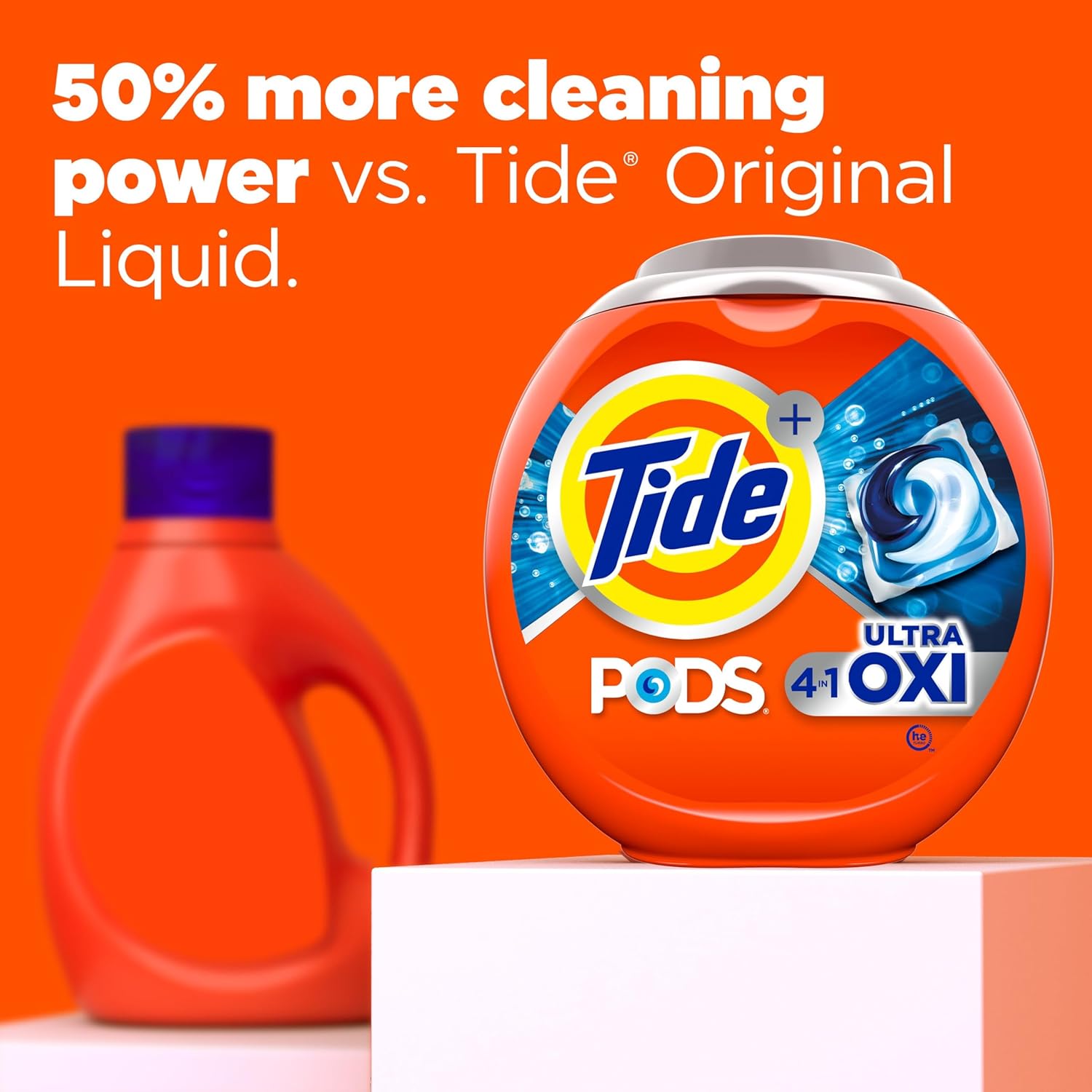 Tide Pods Ultra Oxi Liquid Detergent Pacs | 32 Pods