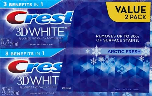 2 pack crest 3d white toothpaste. 
