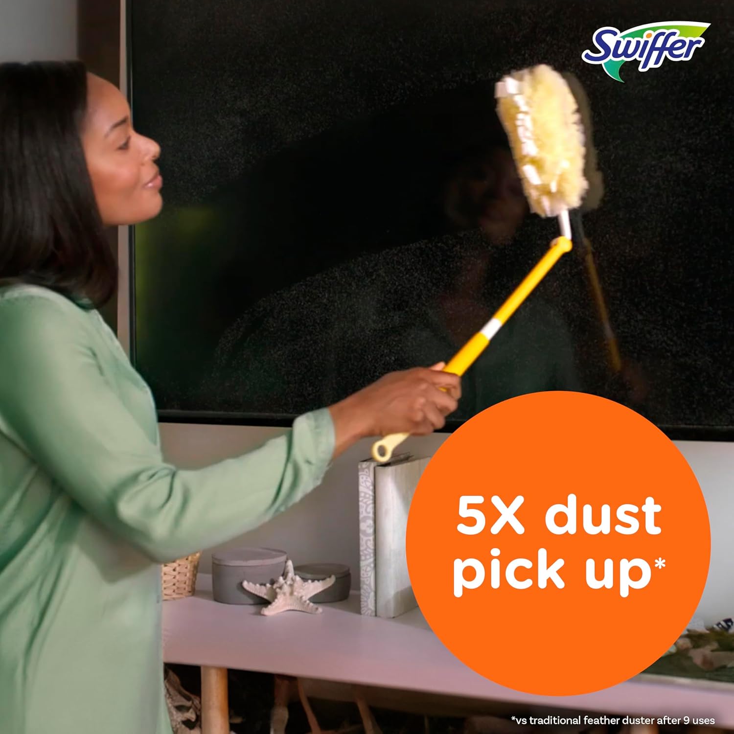 Swiffer 360 Dusters Extendable Handle Starter Kit | 3 Count Duster Refill