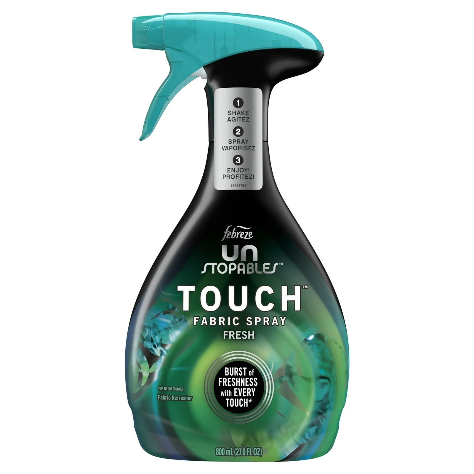 Febreze Unstopables Touch Fabric Spray | Fresh Scent | 27 Oz (800 ml)