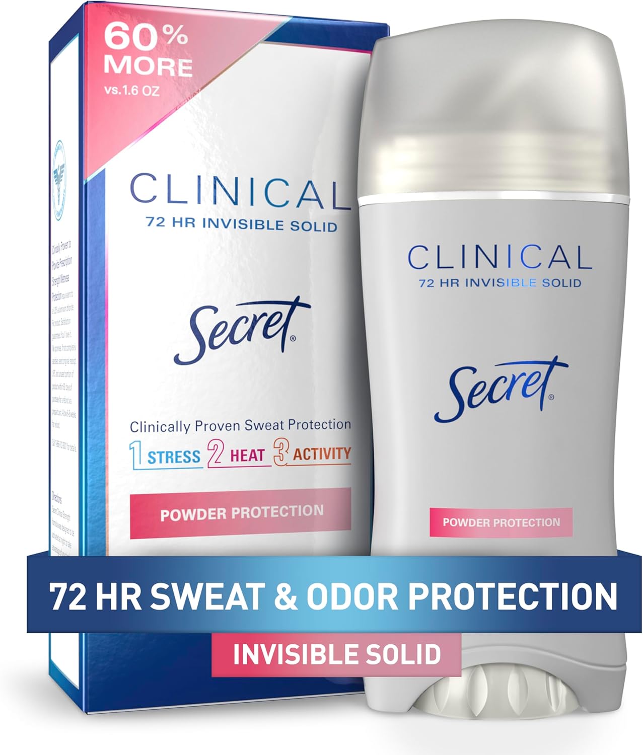 Secret Clinical Strength | Invisible Solid | 2.6 Oz