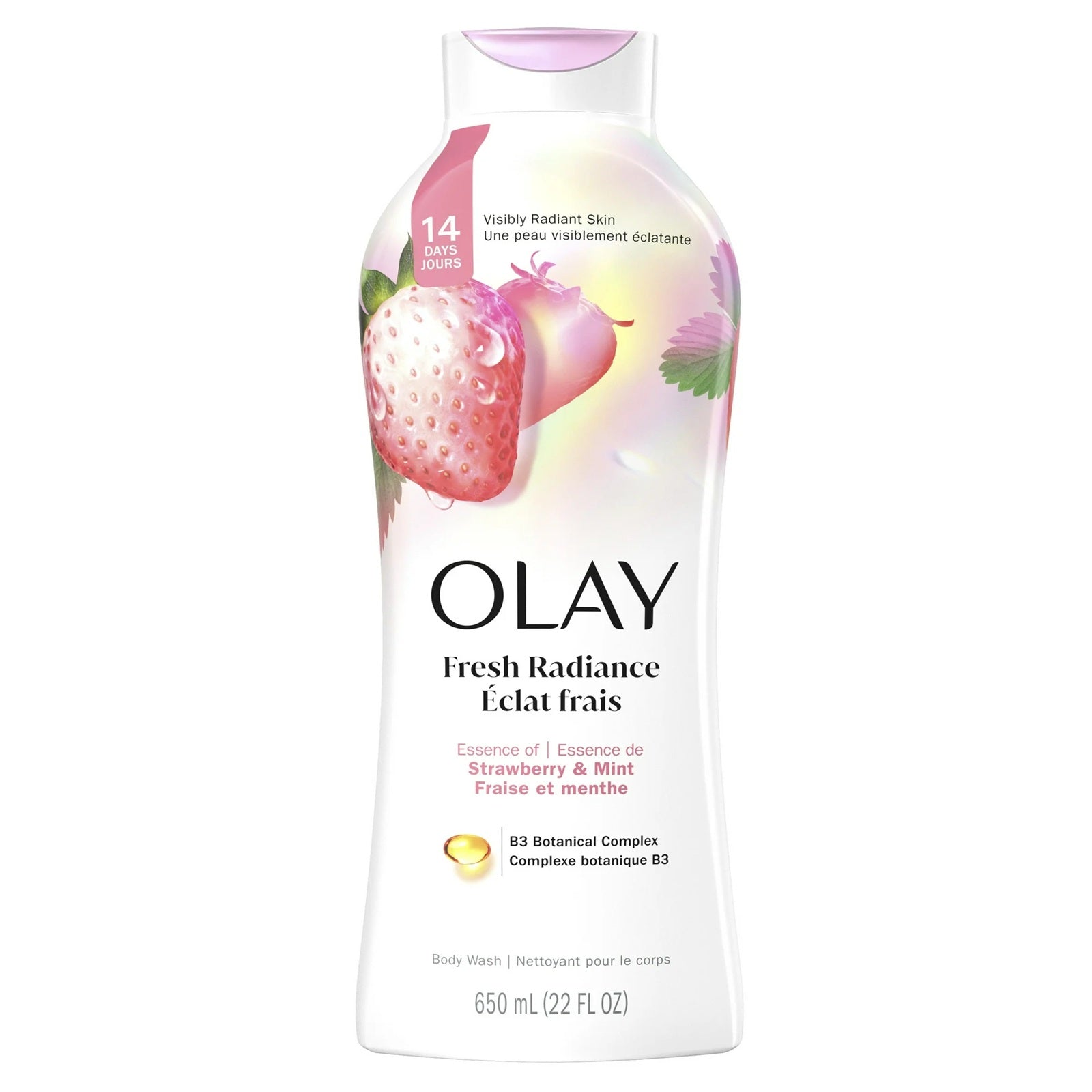 Olay Fresh Outlast Cooling White Strawberry & Mint Body Wash | 22 Oz
