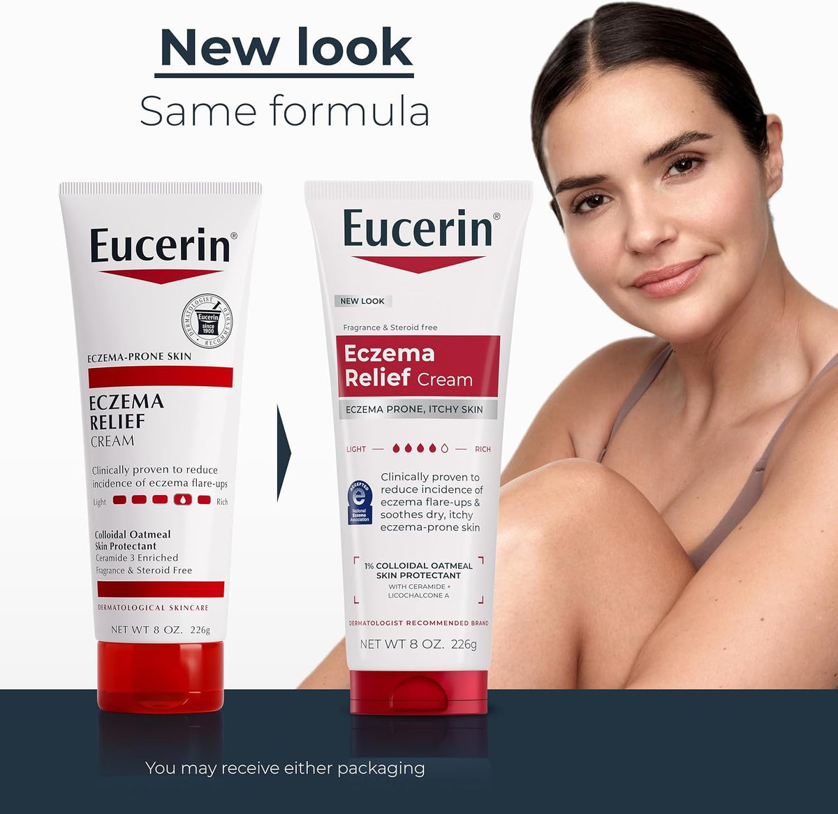 Eucerin Body Creme Eczema Relief, 8 Oz (226 g)