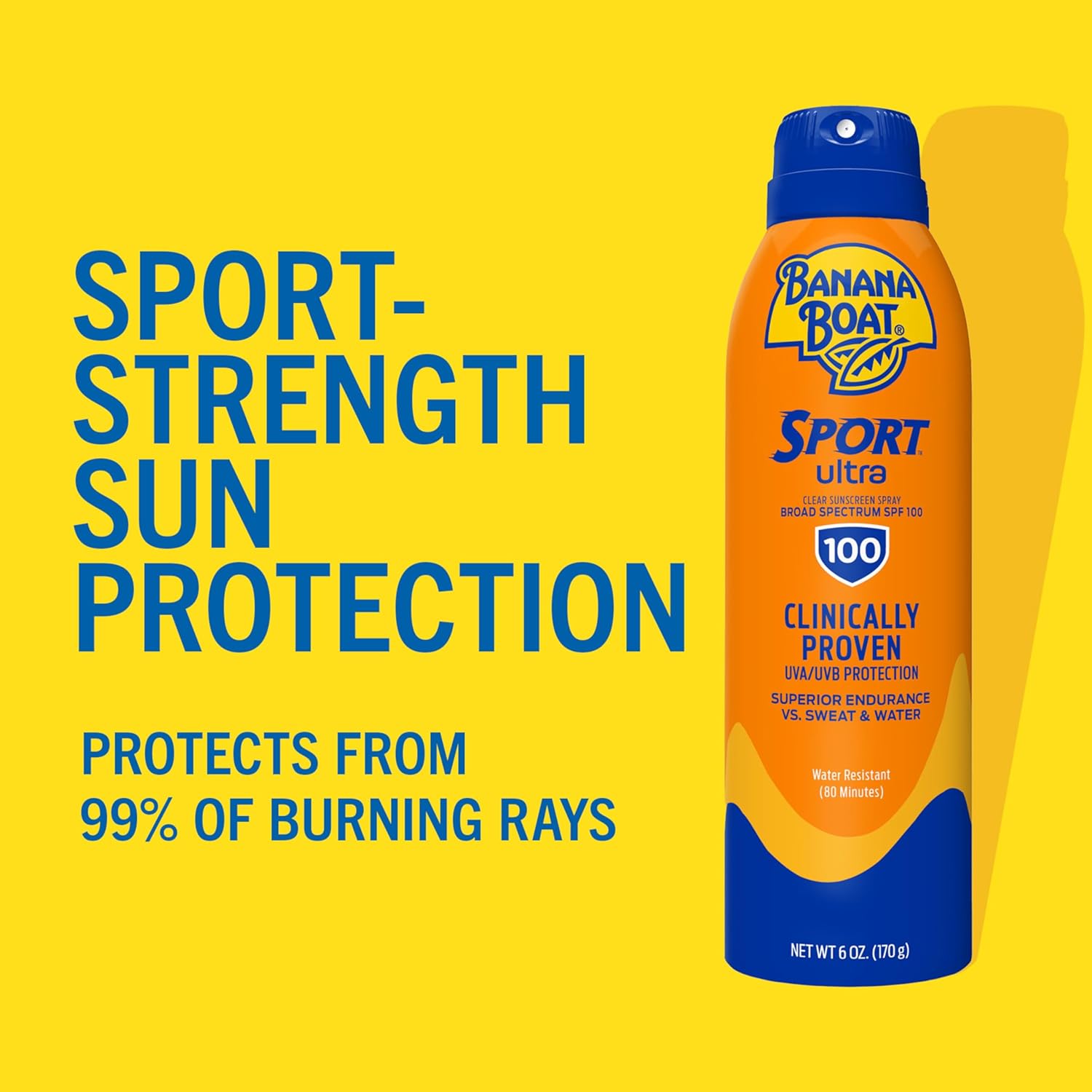 Banana Boat Sunscreen Ultra Sport Spray | SPF 100 | 6 Oz
